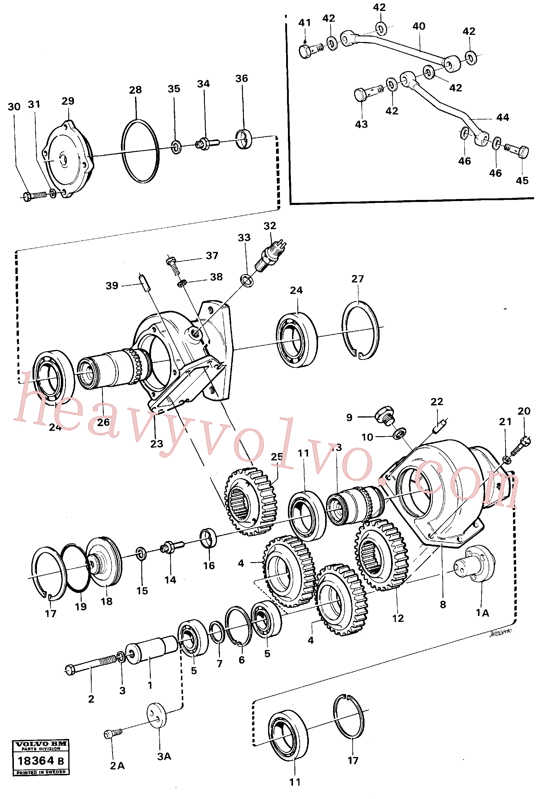 VOE11036696 for Volvo Pump drive(18364B assembly)