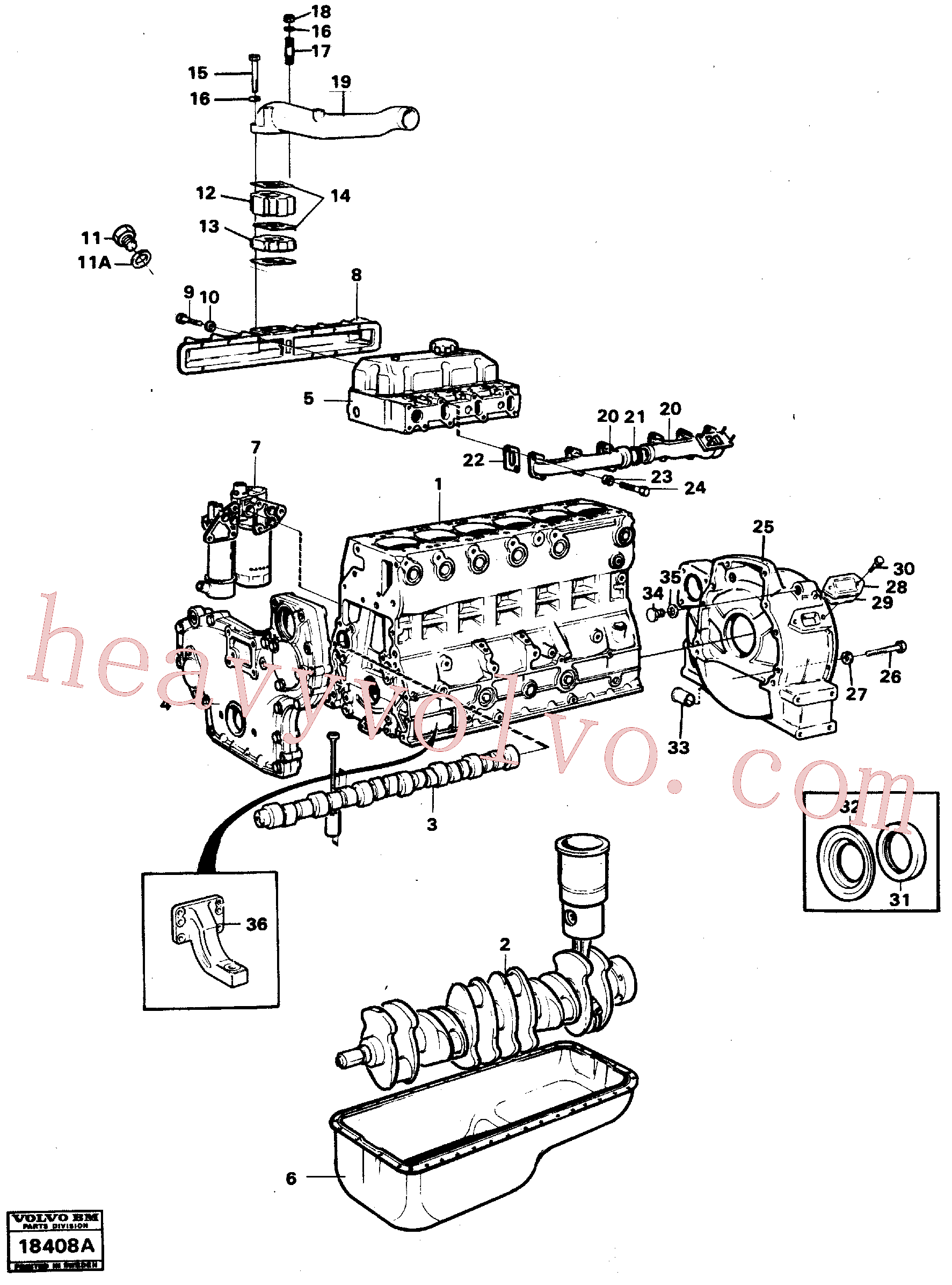 VOE997967 for Volvo Engine with fitting parts(18408A assembly)