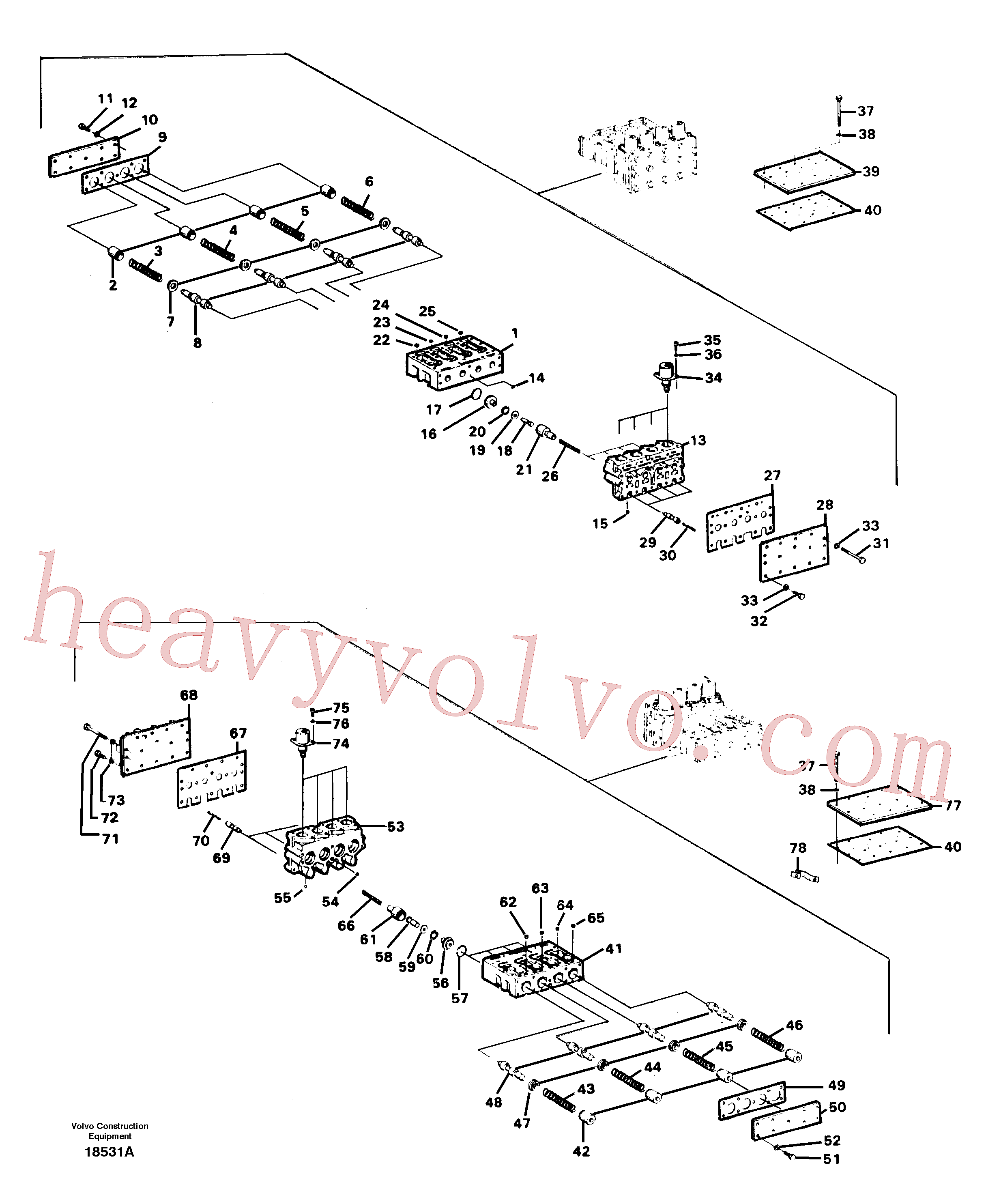 VOE955281 for Volvo Valves(18531A assembly)