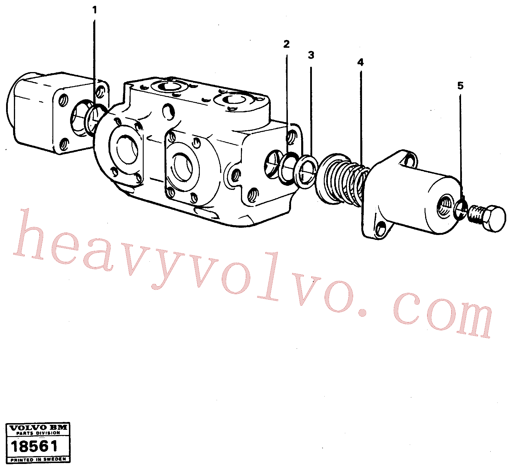 VOE6213636 for Volvo Hydraulic valve.(18561 assembly)