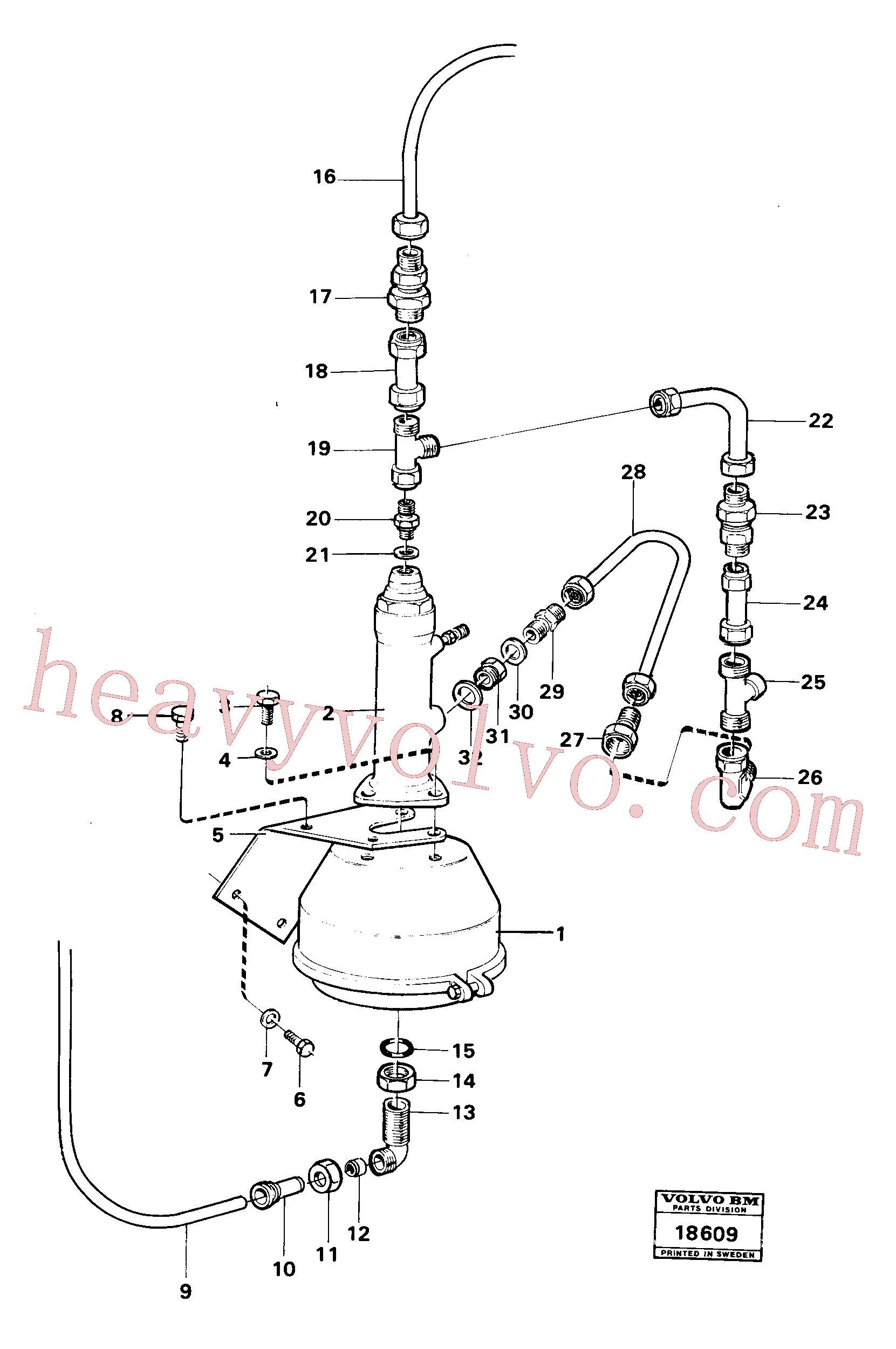 VOE945964 for Volvo Diaphragm cylinder.(18609 assembly)