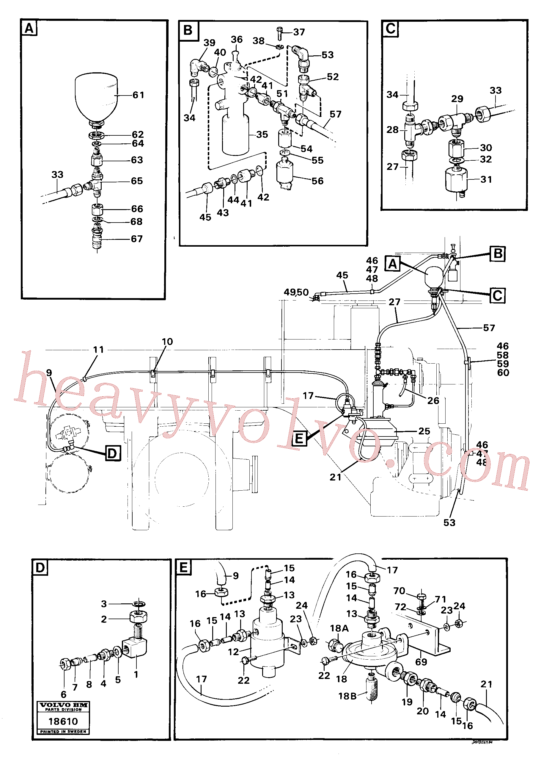 VOE960137 for Volvo Parking brake(18610 assembly)