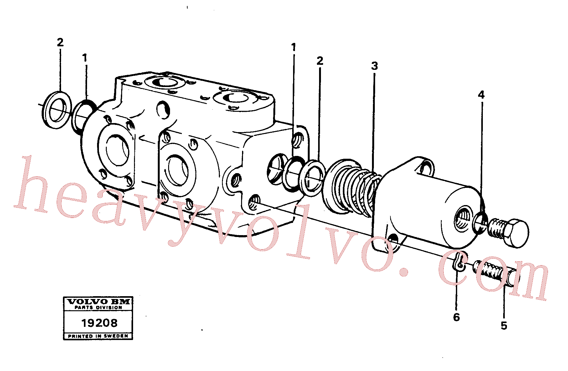 VOE6213636 for Volvo Hydraulic valve.(19208 assembly)