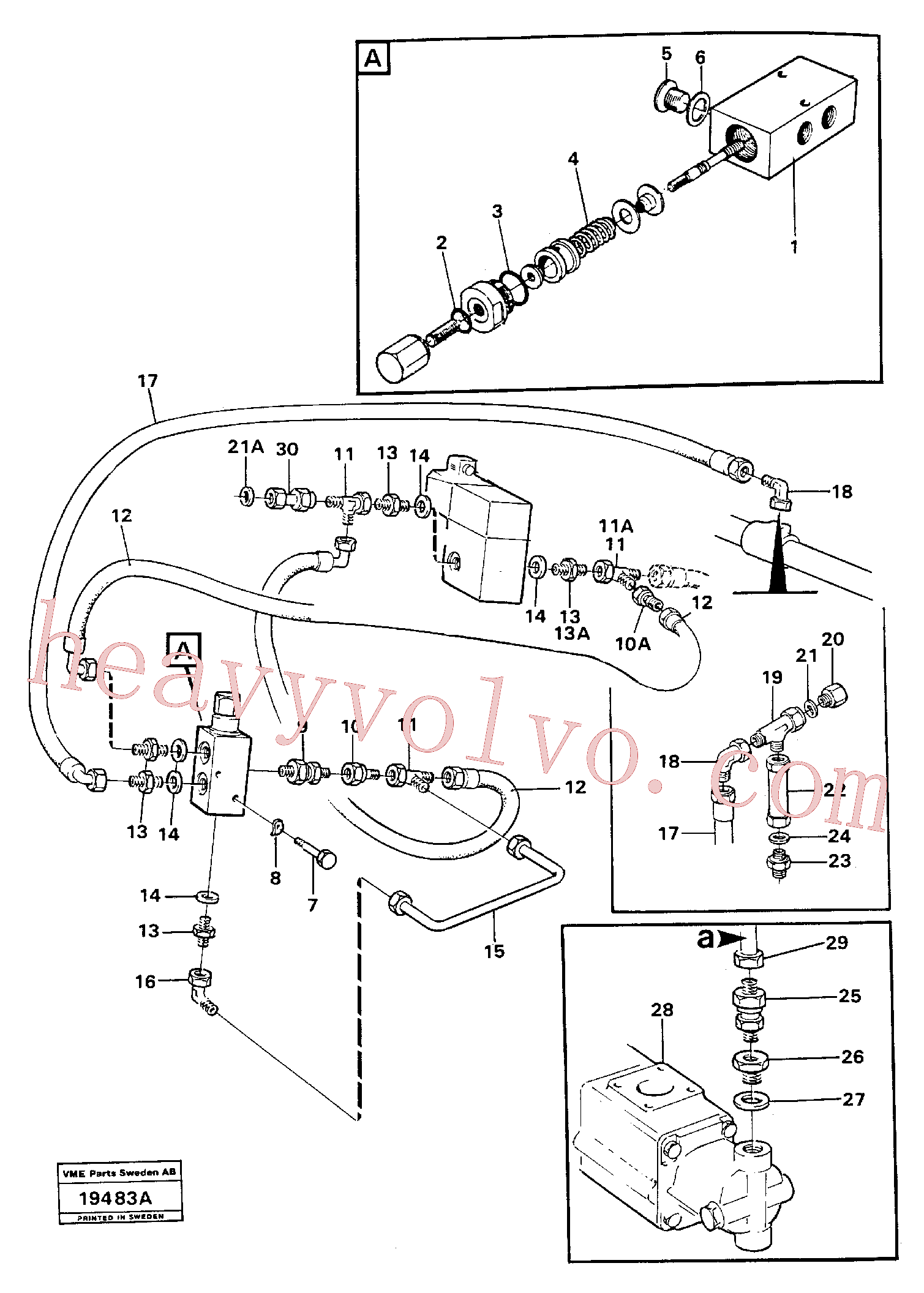 VOE11018745 for Volvo Boom lowering system.(19483A assembly)