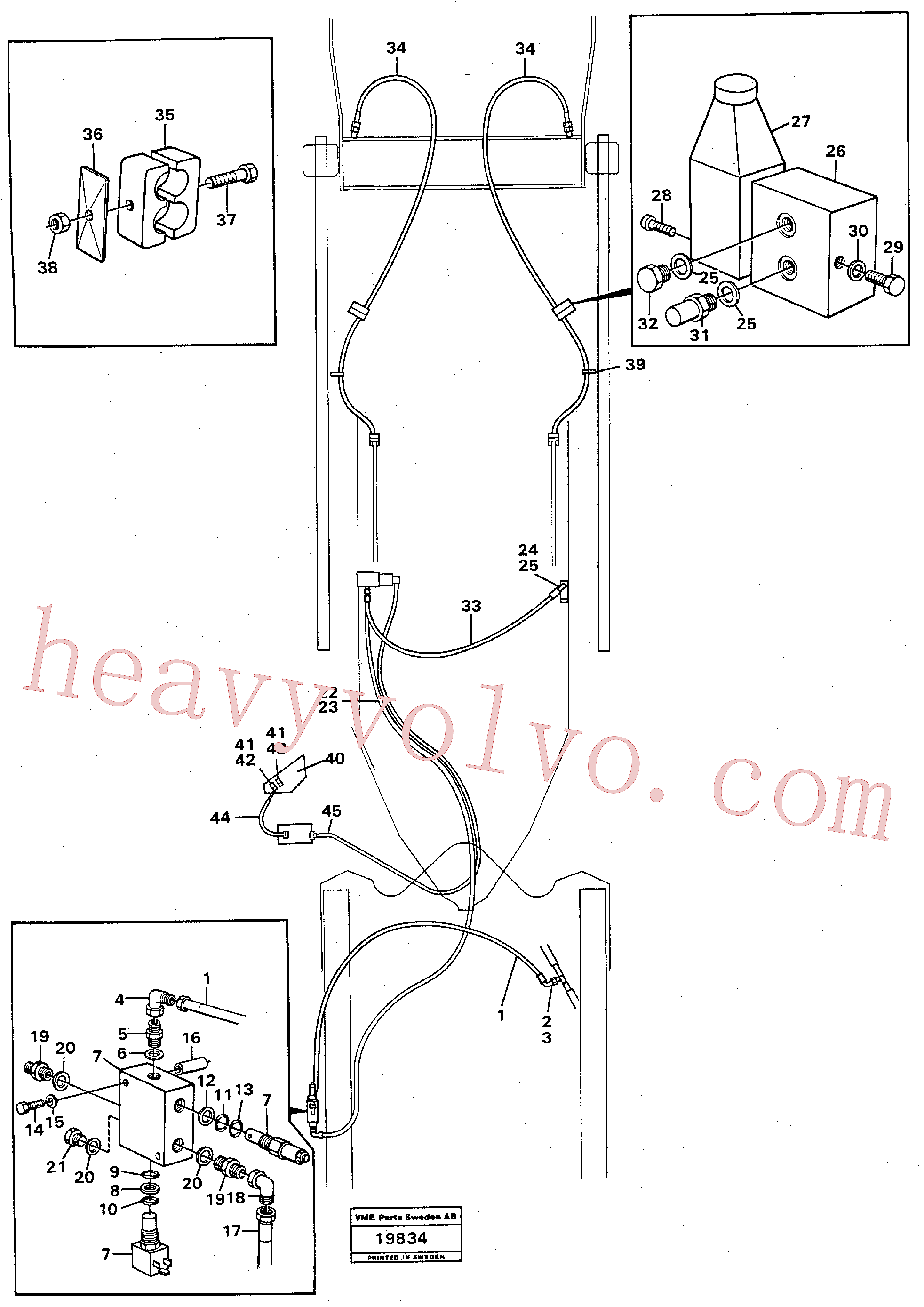 VOE960633 for Volvo Attachment locking.(19834 assembly)