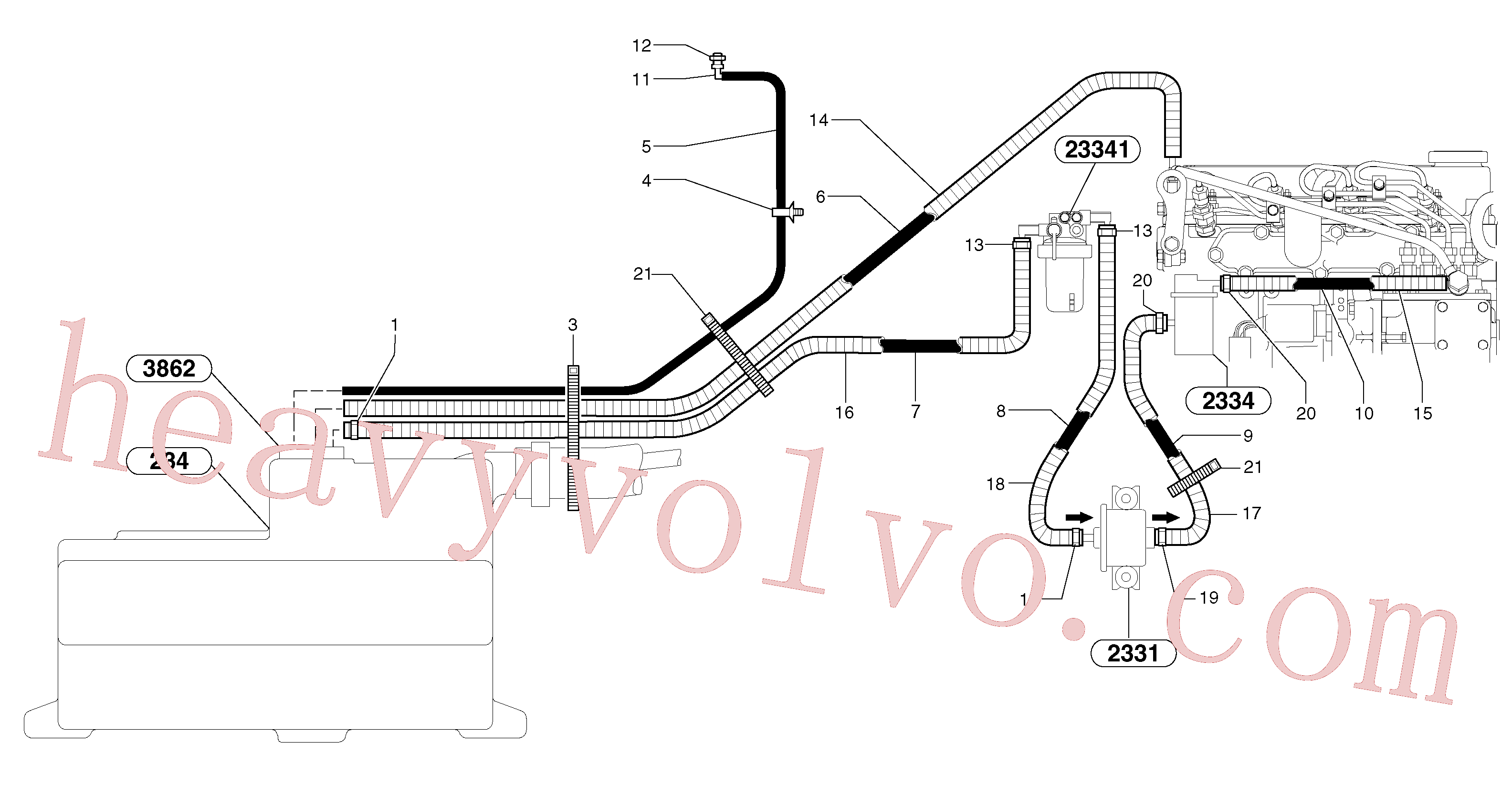 VOE11803827 for Volvo Fuel circuit(235AY3 assembly)