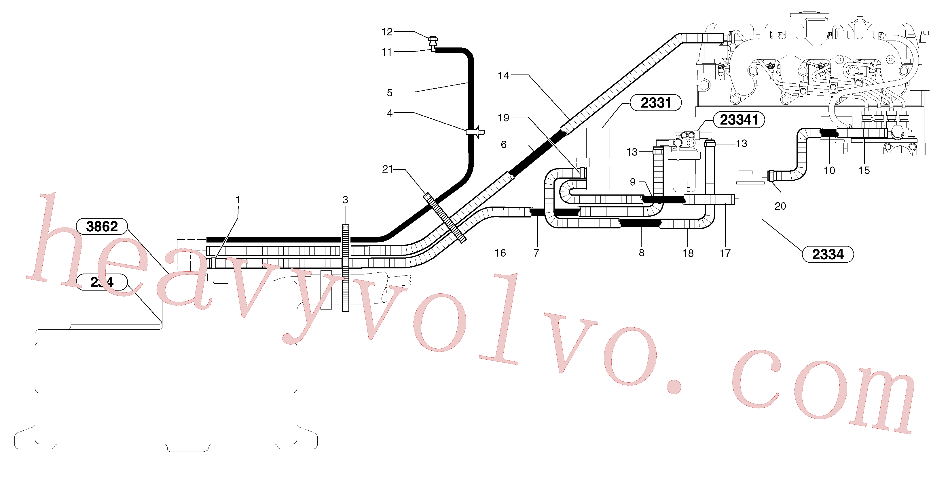 VOE11803827 for Volvo Fuel circuit(235Y4 assembly)