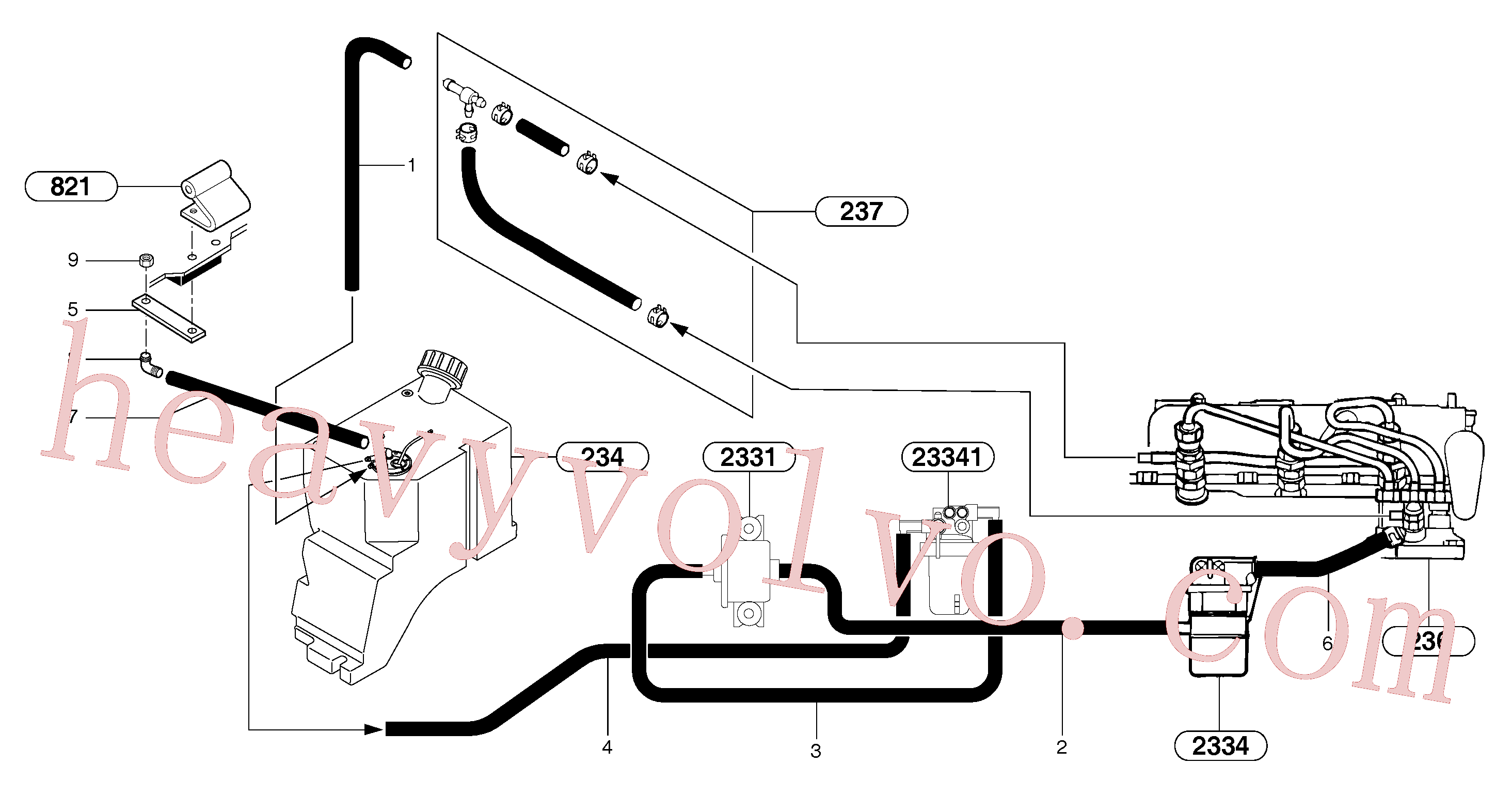 VOE11803827 for Volvo Fuel circuit(235Z1 assembly)