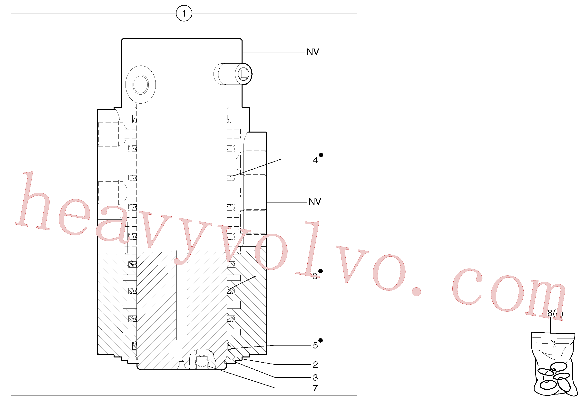 VOE11710895 for Volvo Swivel joint(443GZ1 assembly)