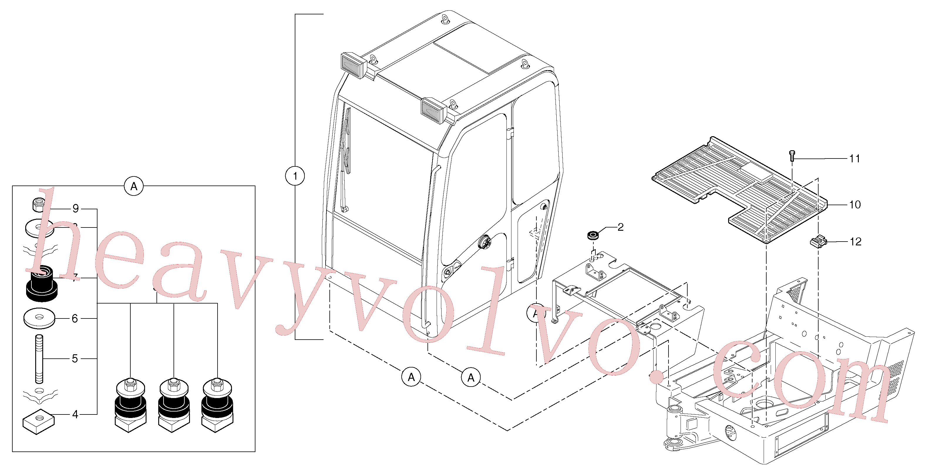 VOE11804239 for Volvo Equipped cabin(810Z1 assembly)