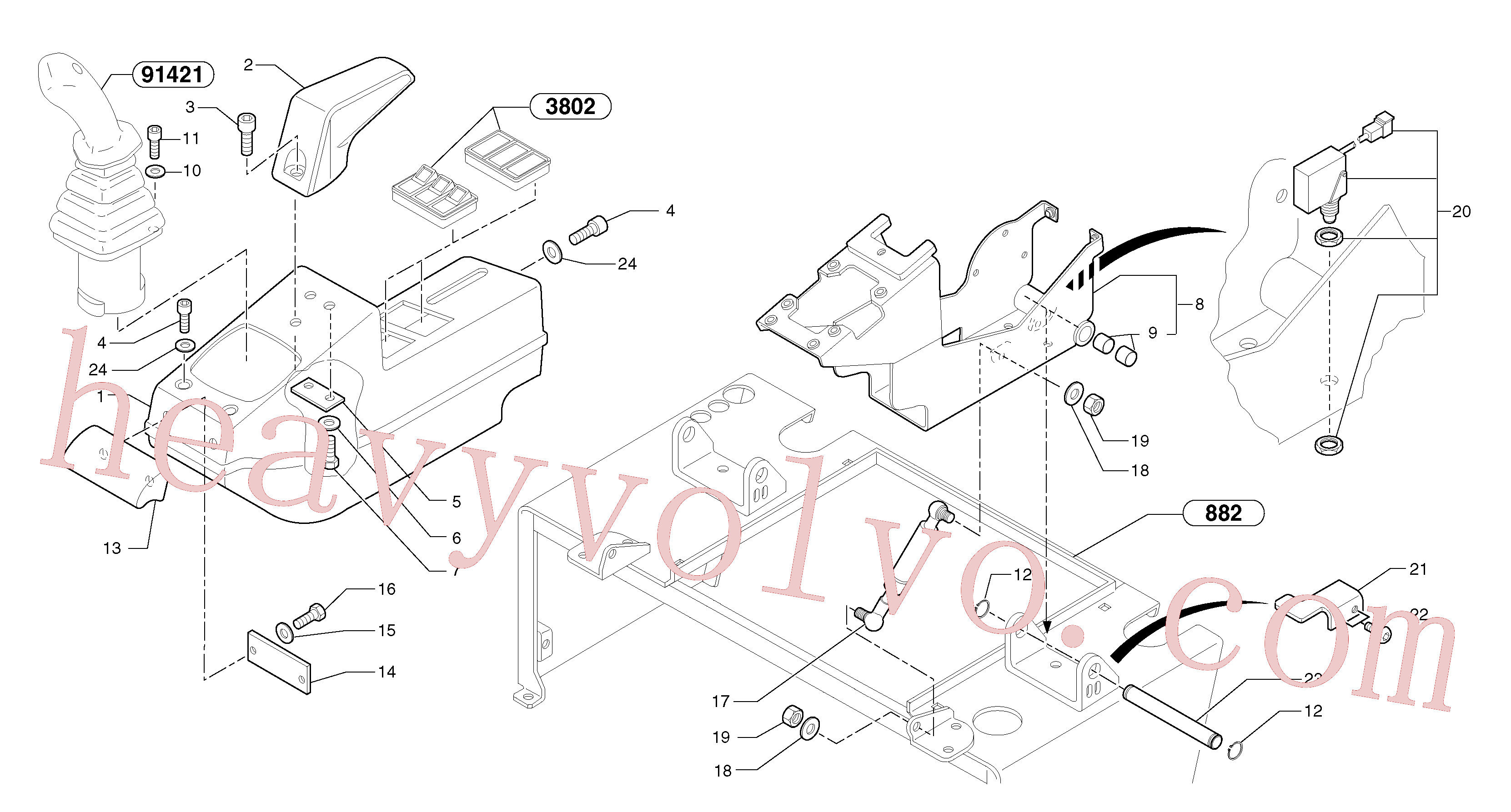 VOE11806157 for Volvo Operator's station : instrument panel ( left )(8802AX1 assembly)