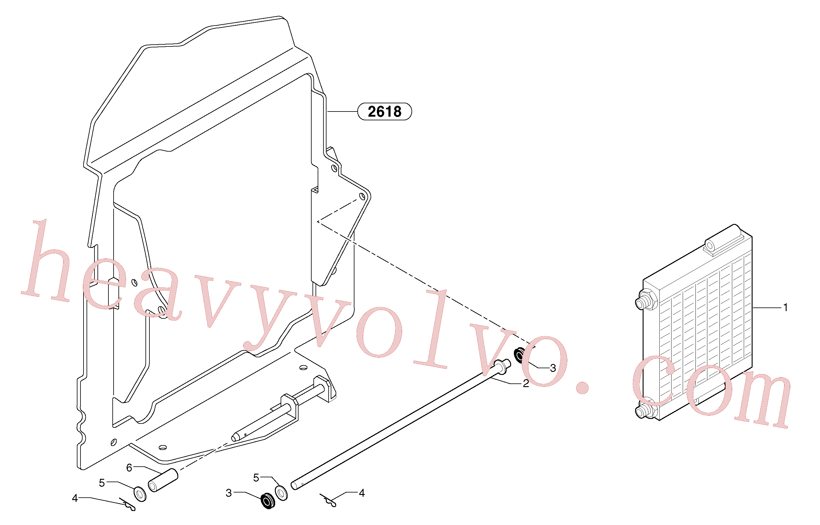 PJ3740044 for Volvo Oil cooler(91135X1 assembly)