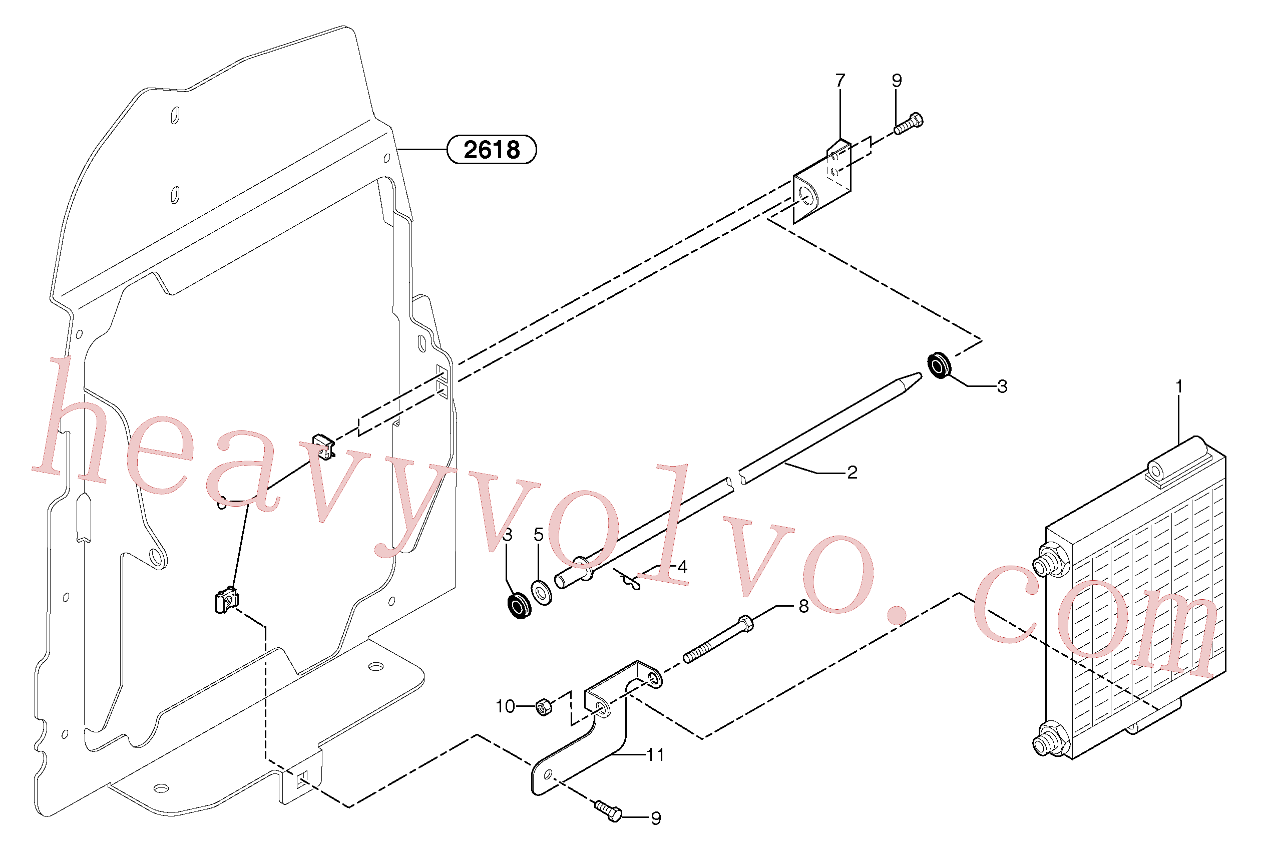 PJ5370181 for Volvo Oil cooler(91135Z1 assembly)