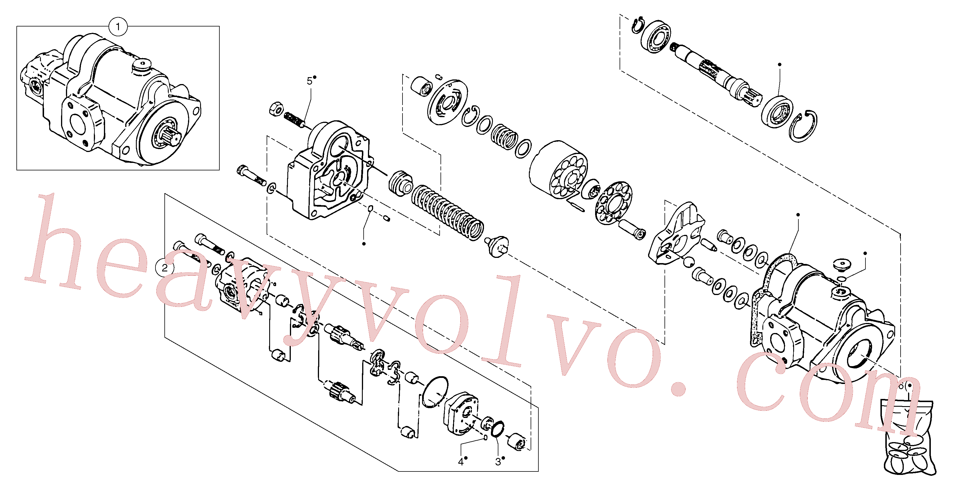 PJ5350087 for Volvo Hydraulic pump(913X3 assembly)