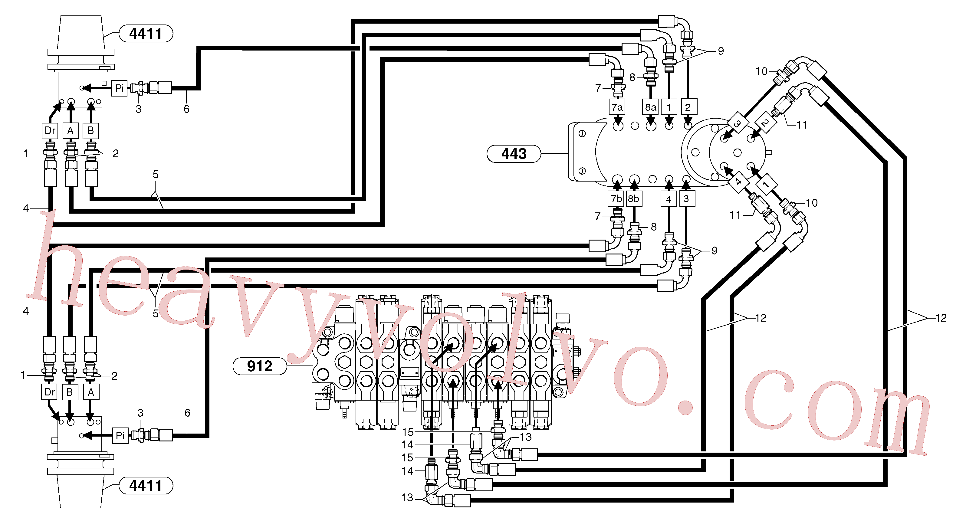 PJ4755010 for Volvo Hydr. circuit. ( travelling )(9164Y1 assembly)