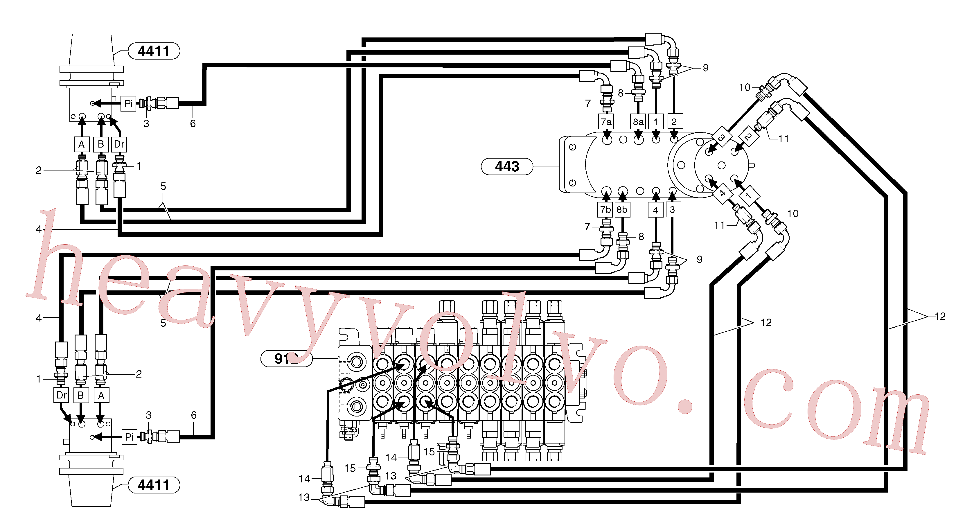 PJ4755010 for Volvo Hydr. circuit. ( travelling )(9164Y3 assembly)