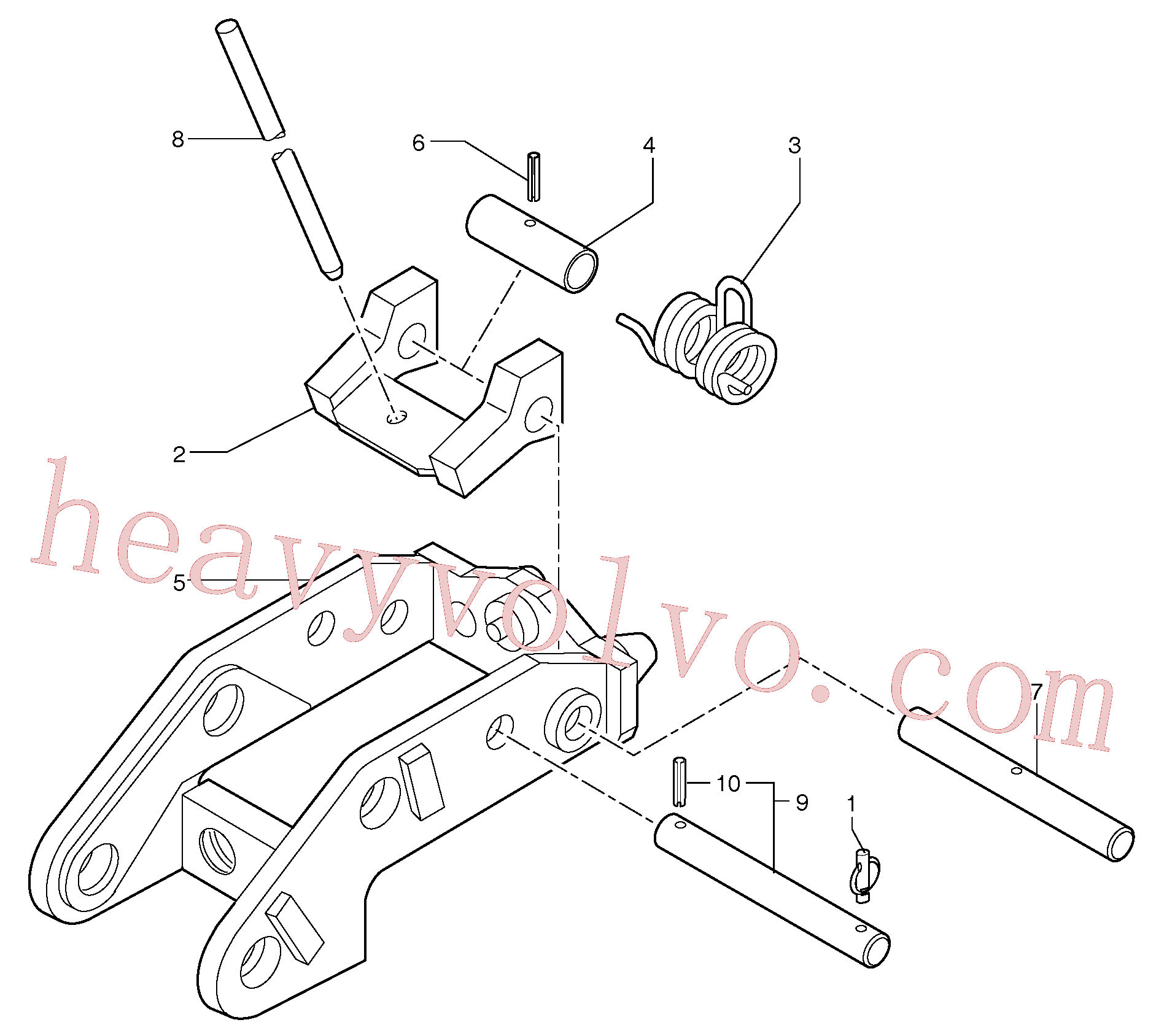 VOE11806161 for Volvo Tool holder / mechanical control(9241Z1 assembly)