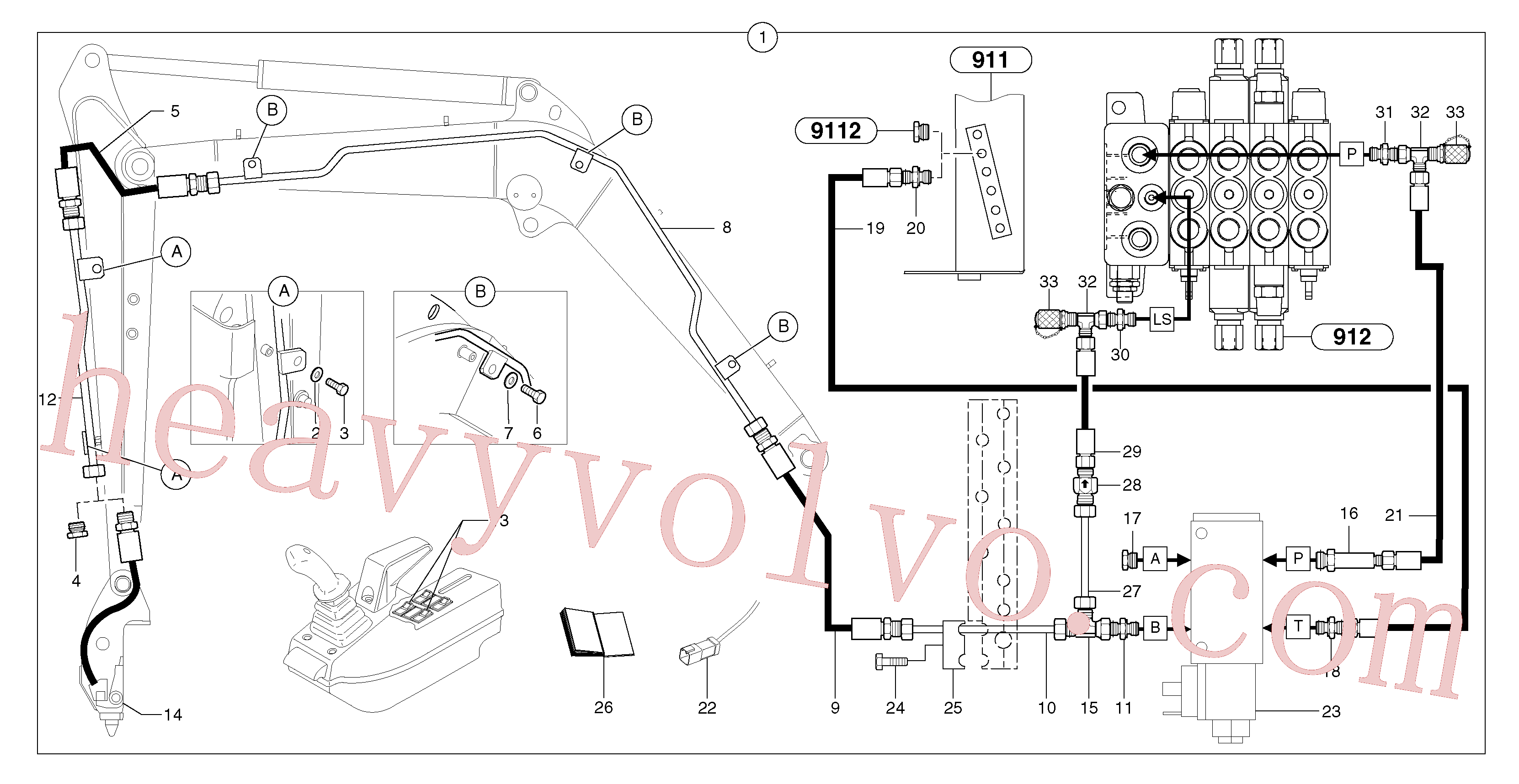 VOE11802401 for Volvo Hydraulic circuit ( snap-action attachment )(9244BY1 assembly)