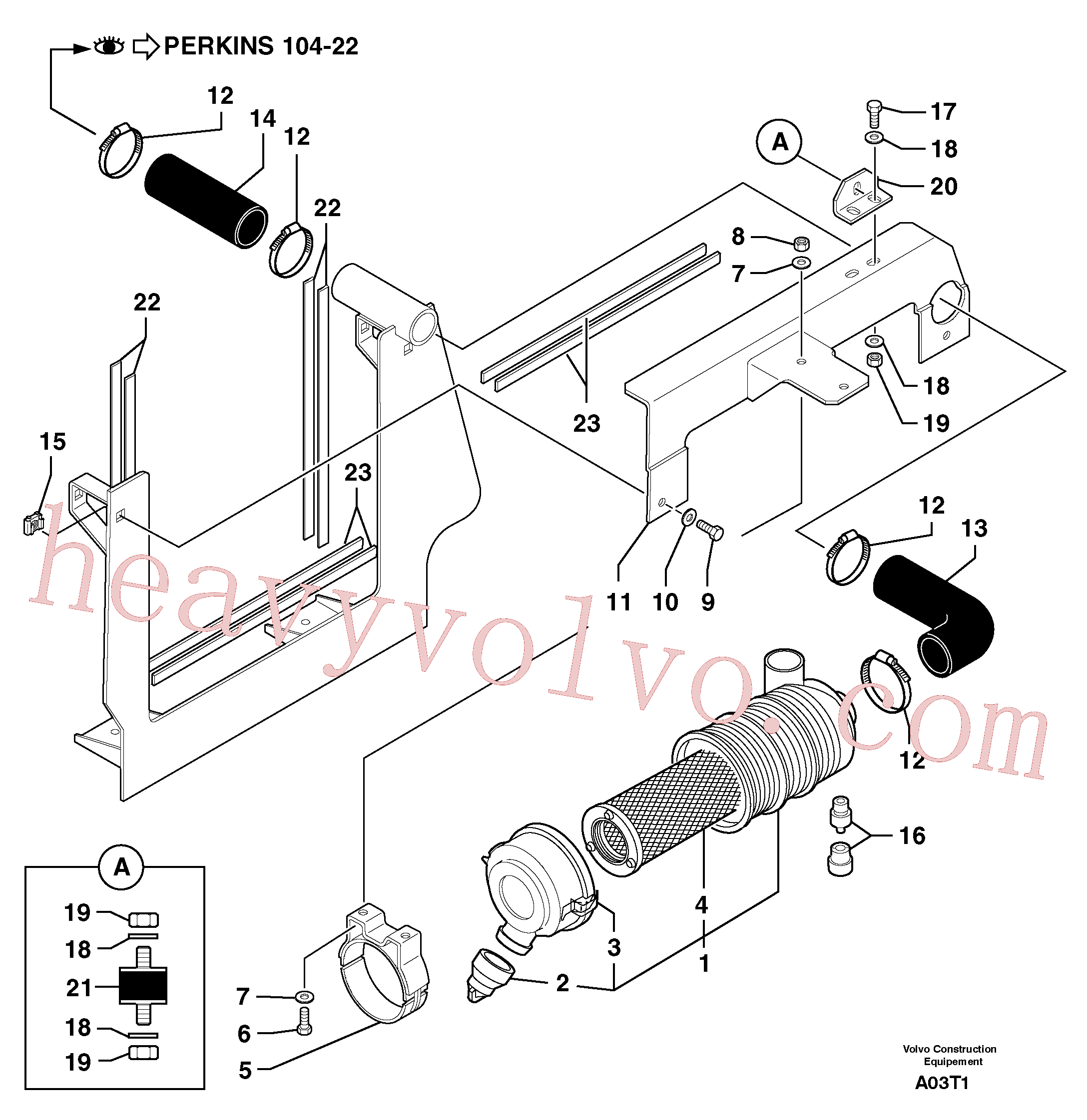 PJ7415186 for Volvo Air filter(A03T1 assembly)