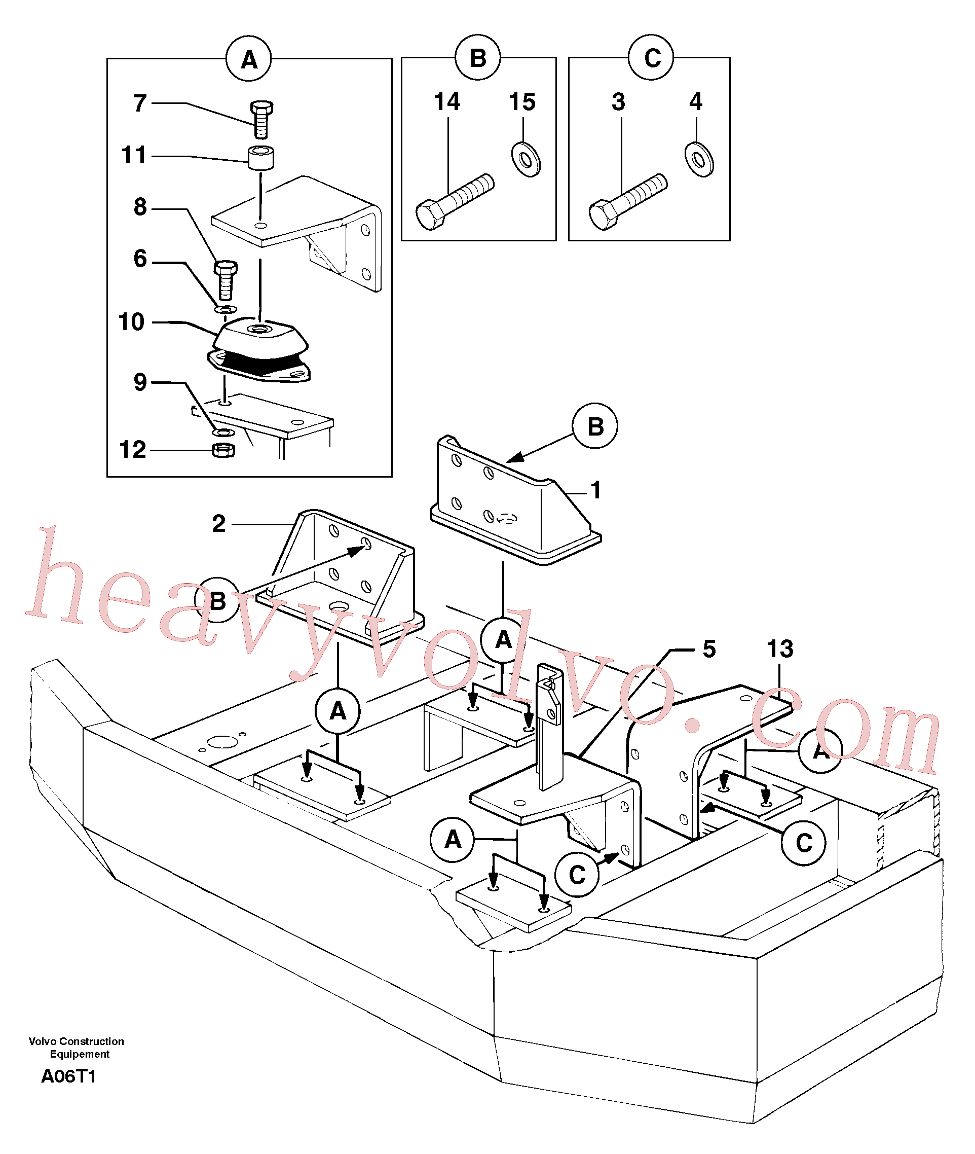 PJ4380089 for Volvo Engine mounts(A06T1 assembly)