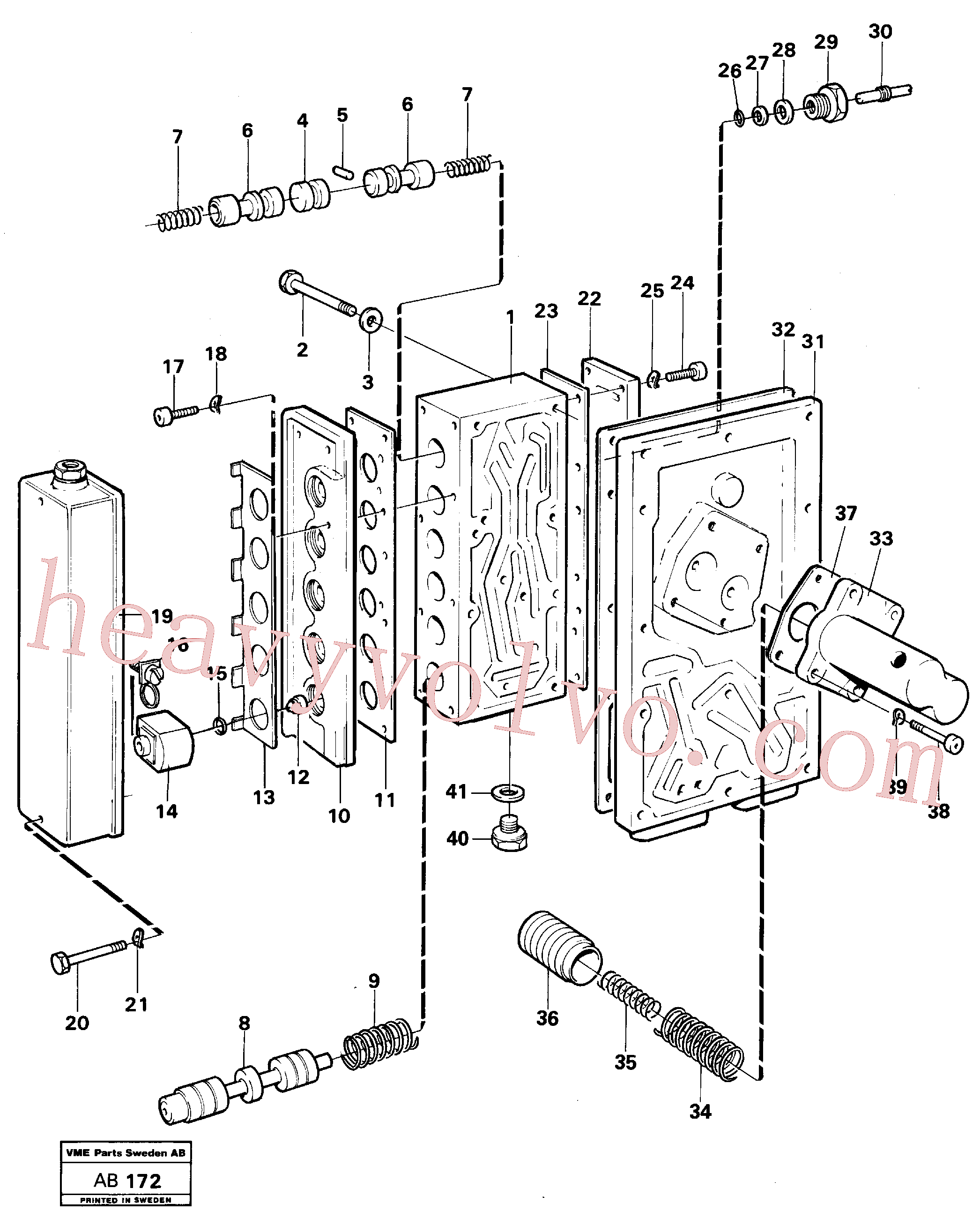 VOE949187 for Volvo Gear changing unit(AB172 assembly)