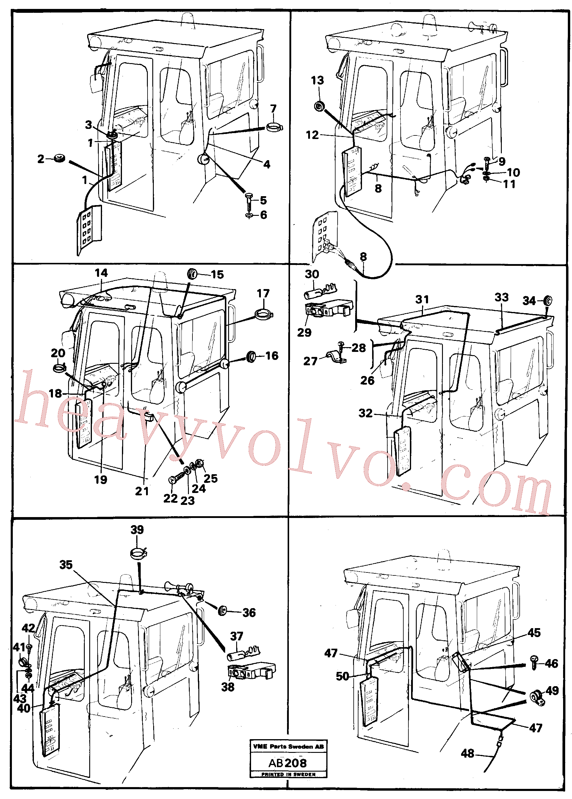 VOE949607 for Volvo Electrical system, cab(AB208 assembly)