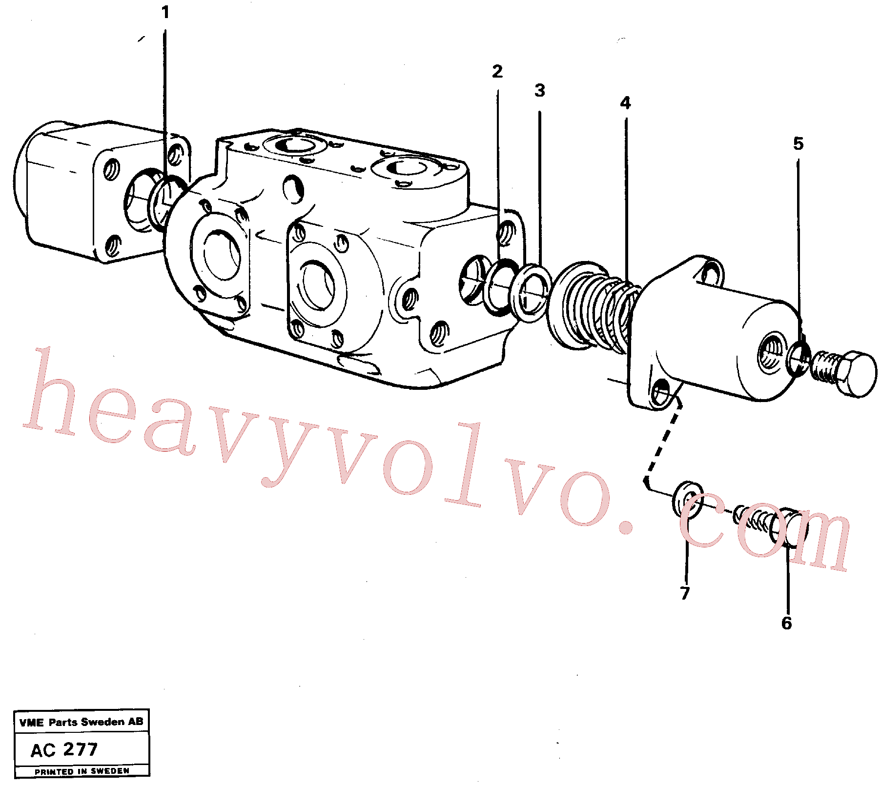 VOE6213636 for Volvo Hydraulic valve(AC277 assembly)