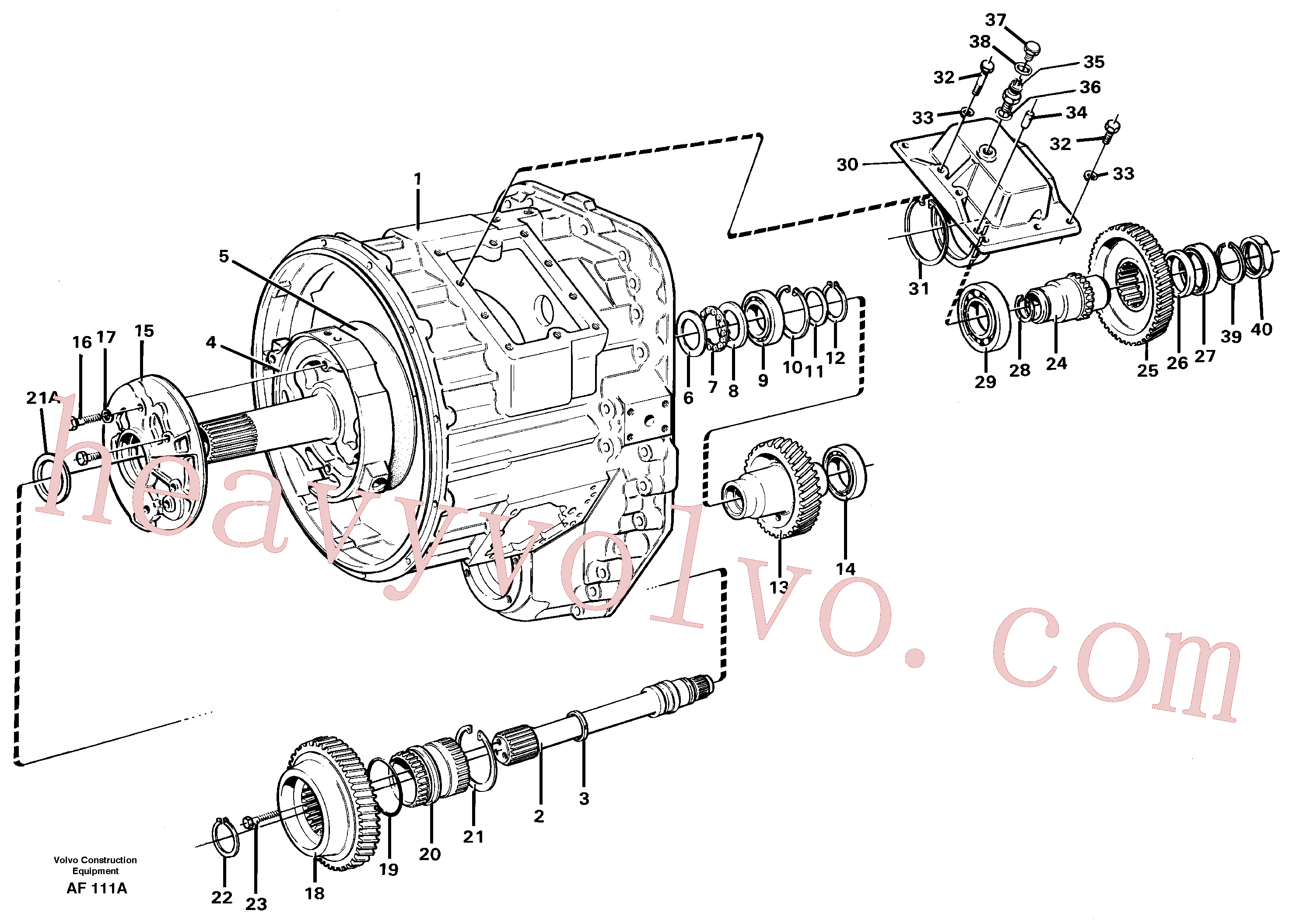 VOE925077 for Volvo Converter housing, gears and shafts(AF111A assembly)