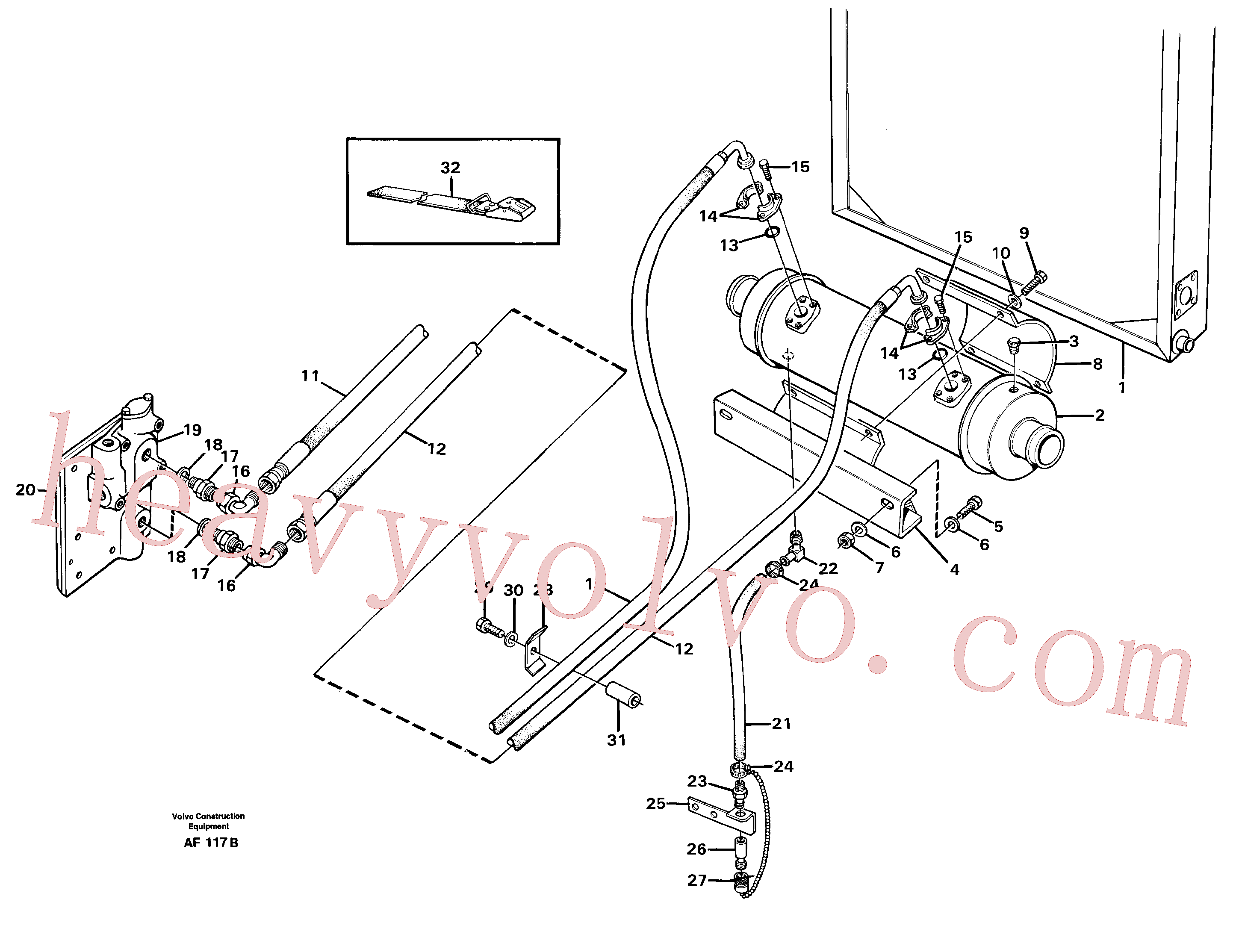 VOE60113567 for Volvo Oil cooler(AF117B assembly)