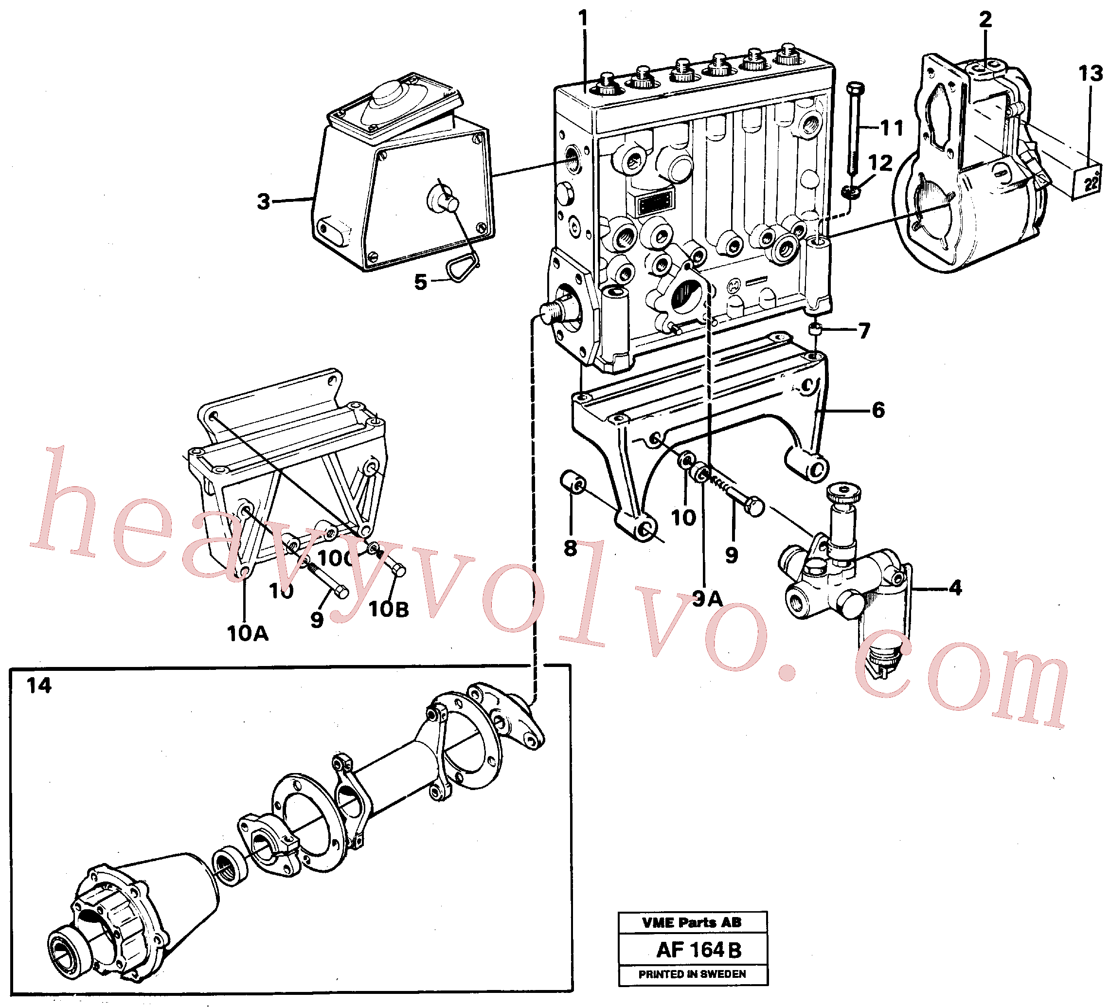 VOE955568 for Volvo Injection pump with drive(AF164B assembly)