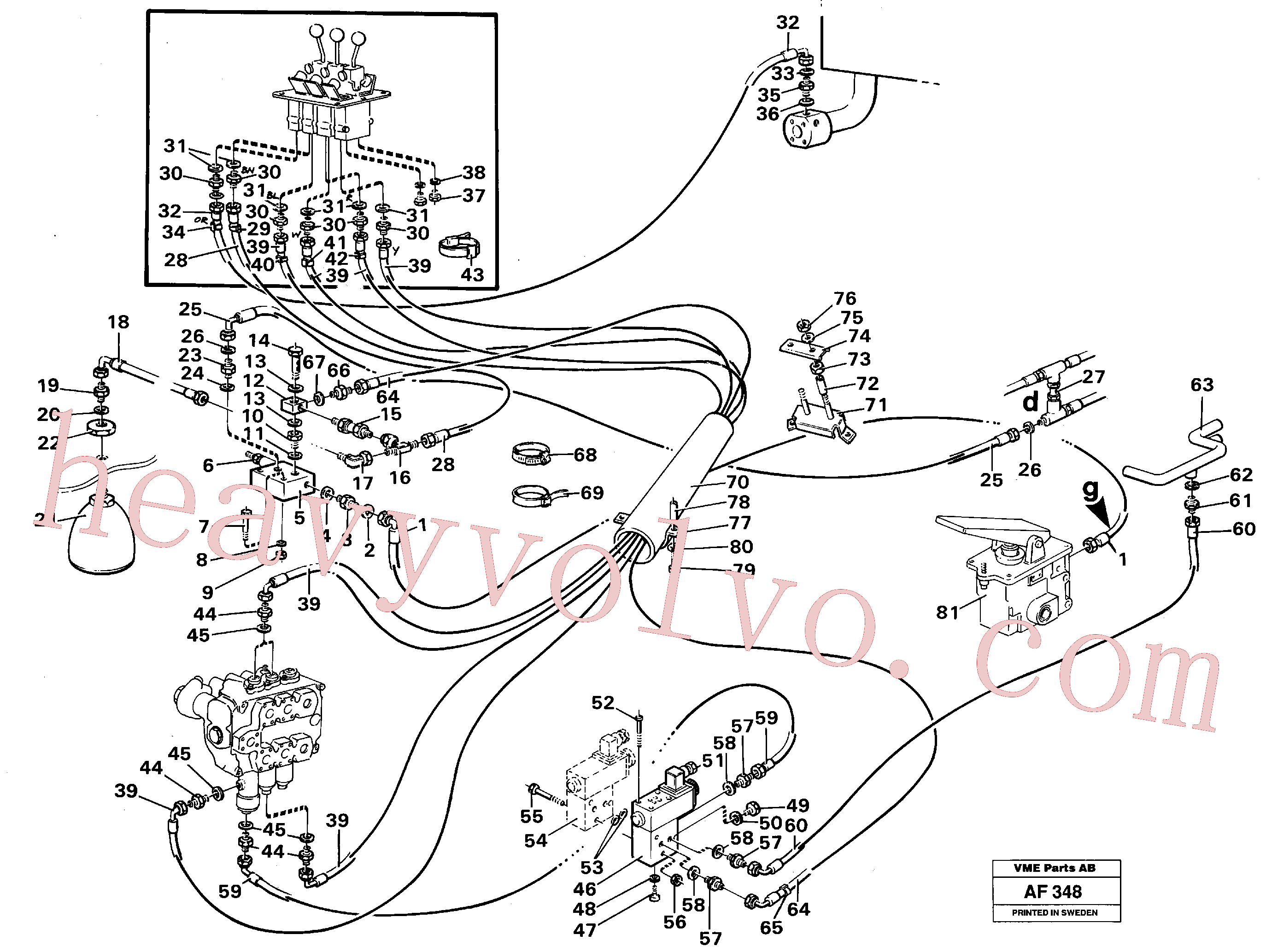 VOE947554 for Volvo Servo hydraulics.(AF348 assembly)