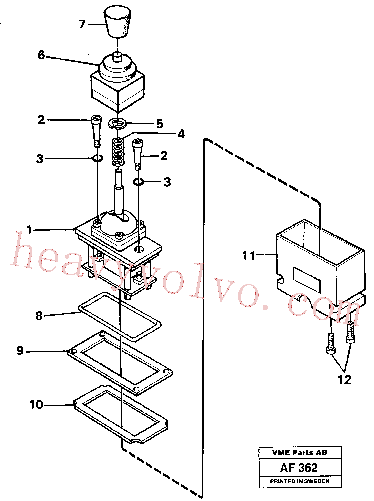 VOE14102589 for Volvo Control lever.(AF362 assembly)