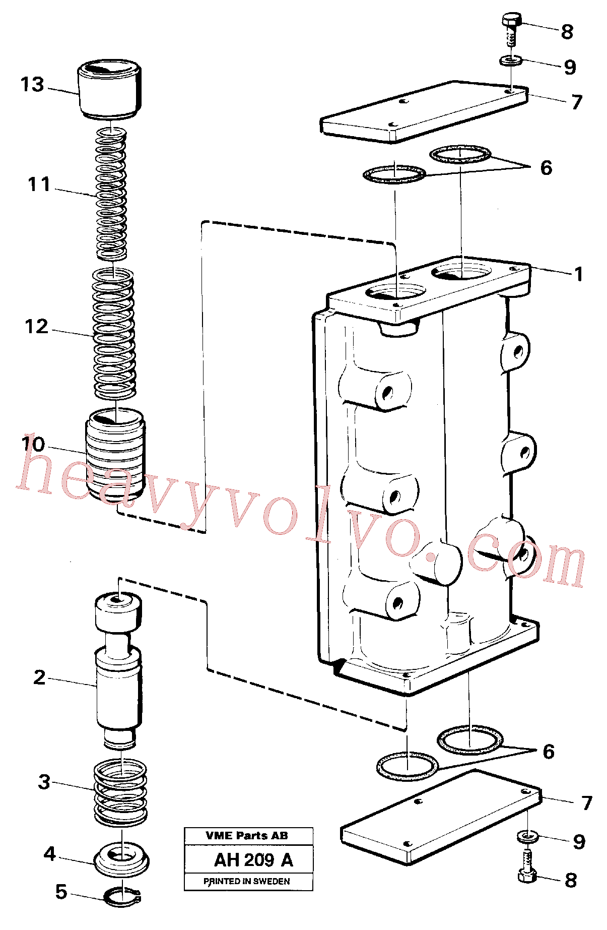 VOE11036636 for Volvo Valve,(AH209A assembly)