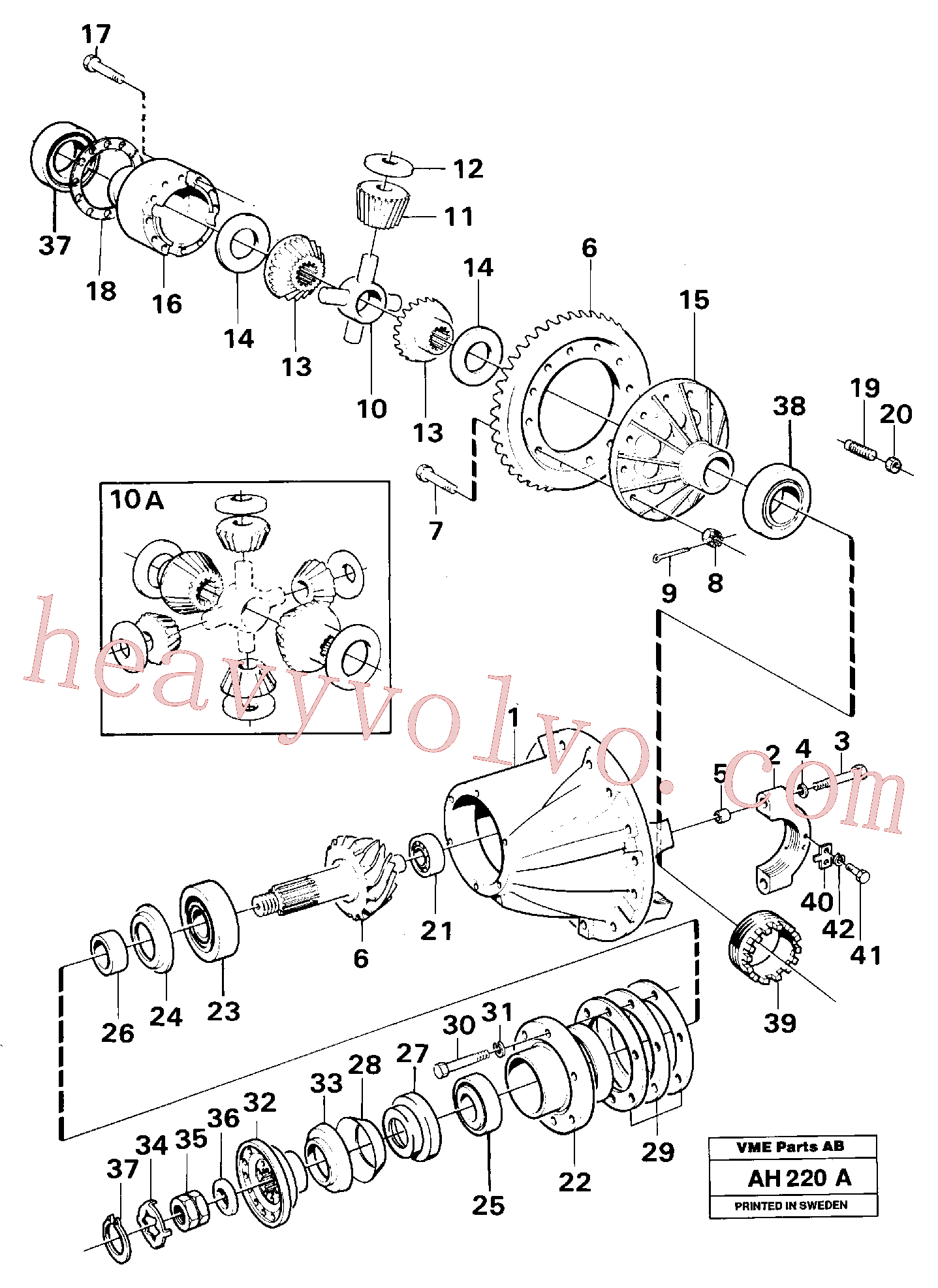 VOE1522895 for Volvo Final drive(AH220A assembly)