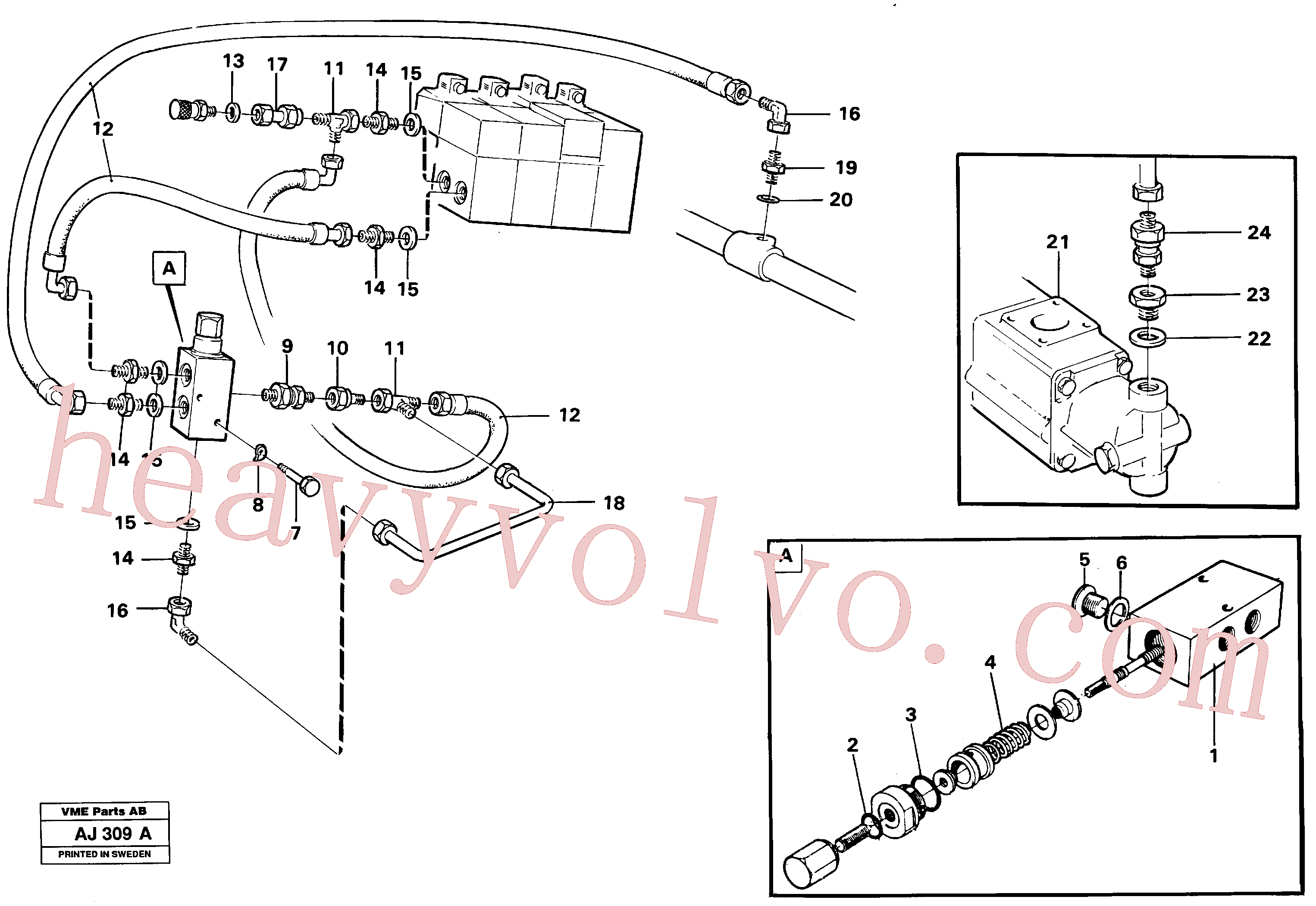 VOE11018745 for Volvo Boom lowering system,(AJ309A assembly)