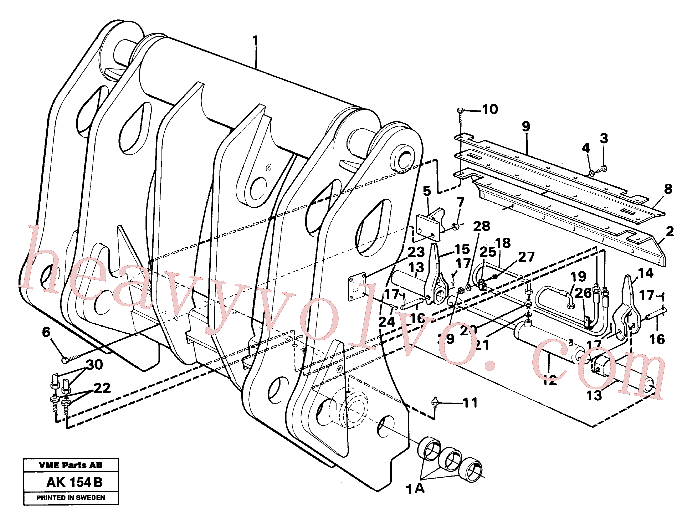 VOE963110 for Volvo Tool bar.(AK154B assembly)