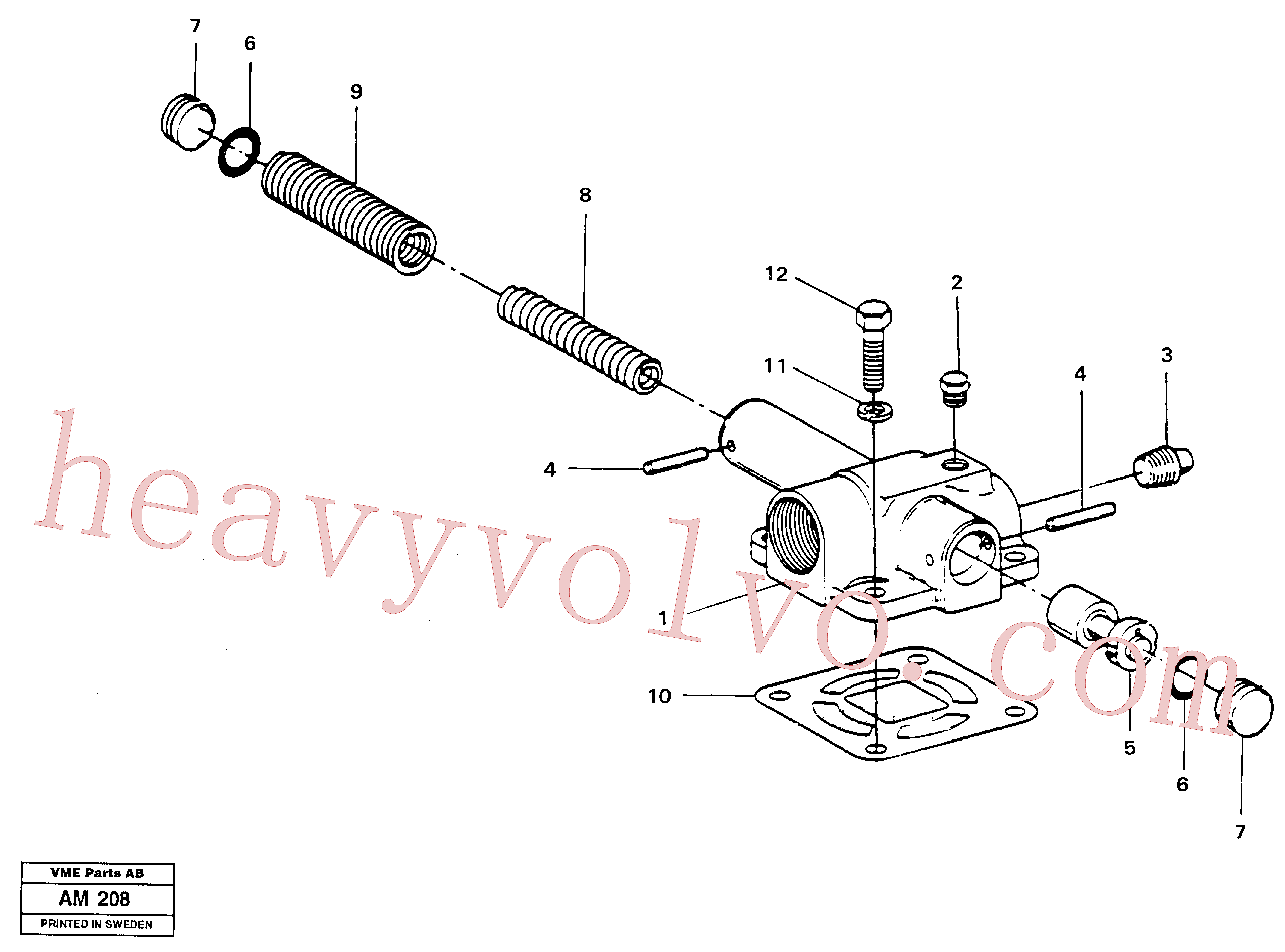 VOE13810530 for Volvo Pressure limiting valve(AM208 assembly)