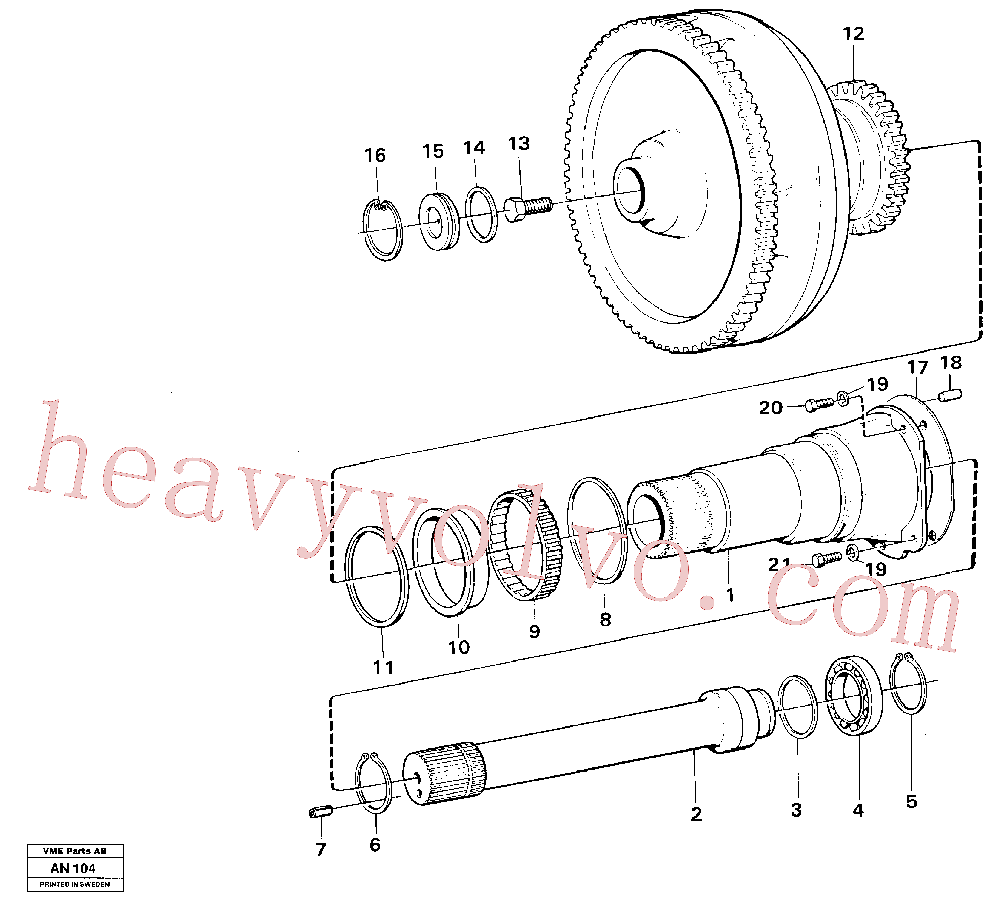 VOE14013538 for Volvo Torque converter(AN104 assembly)