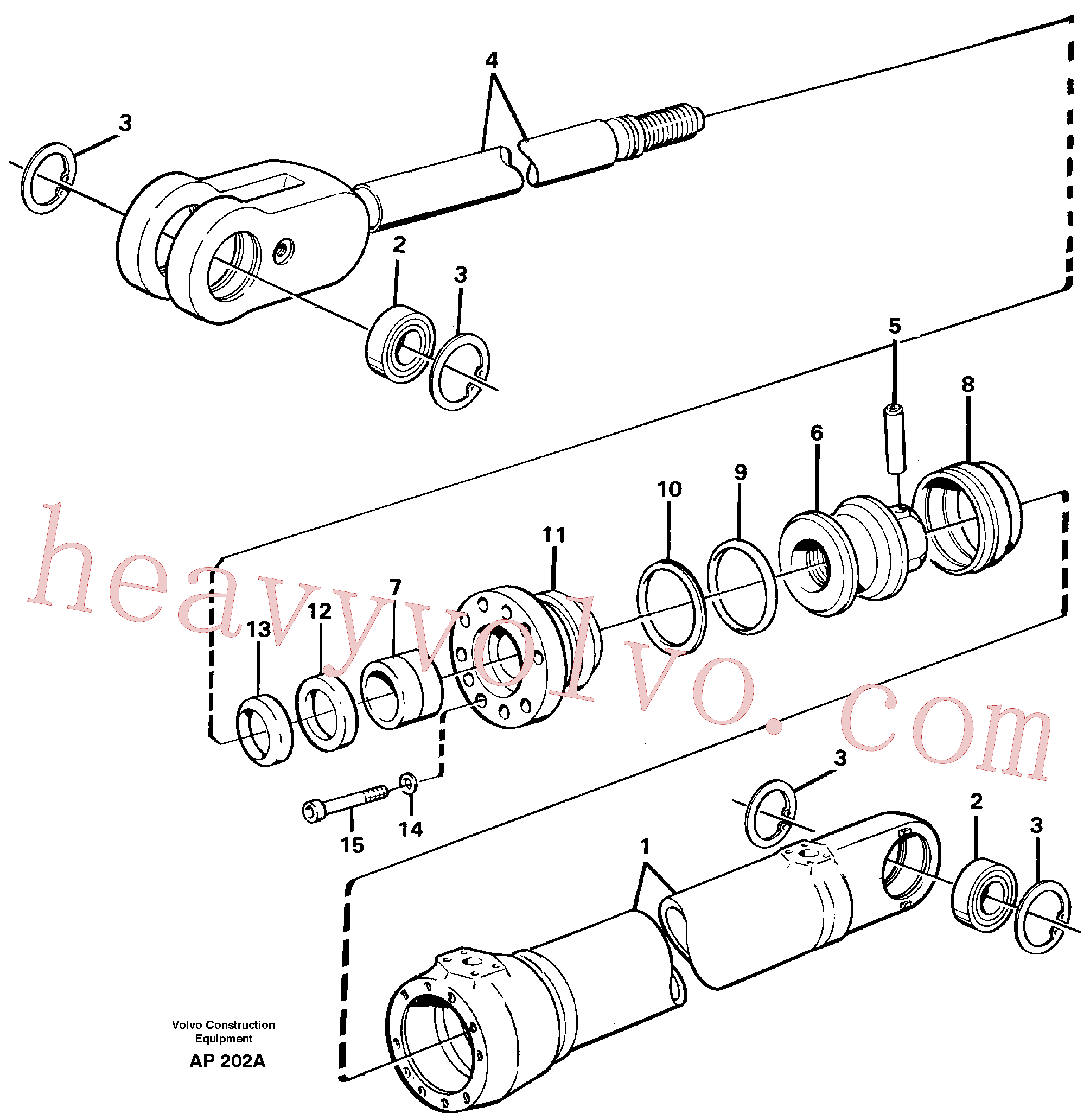 VOE13941907 for Volvo Hydraulic cylinder(AP202A assembly)