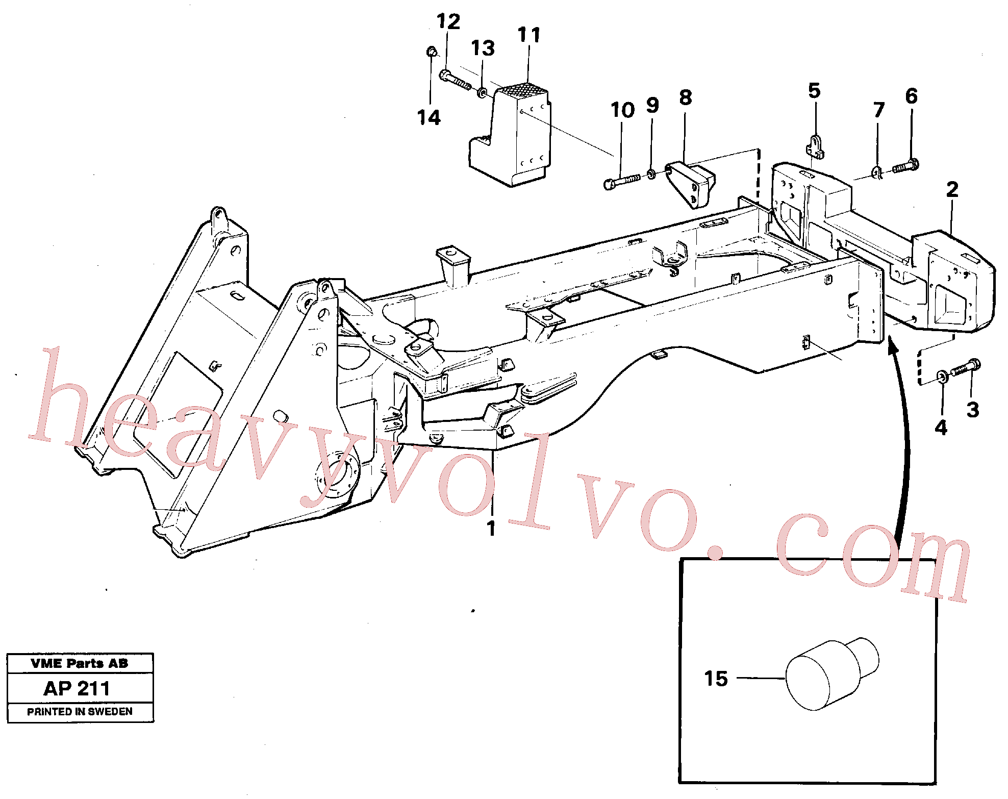 VOE955390 for Volvo Counterweight(AP211 assembly)