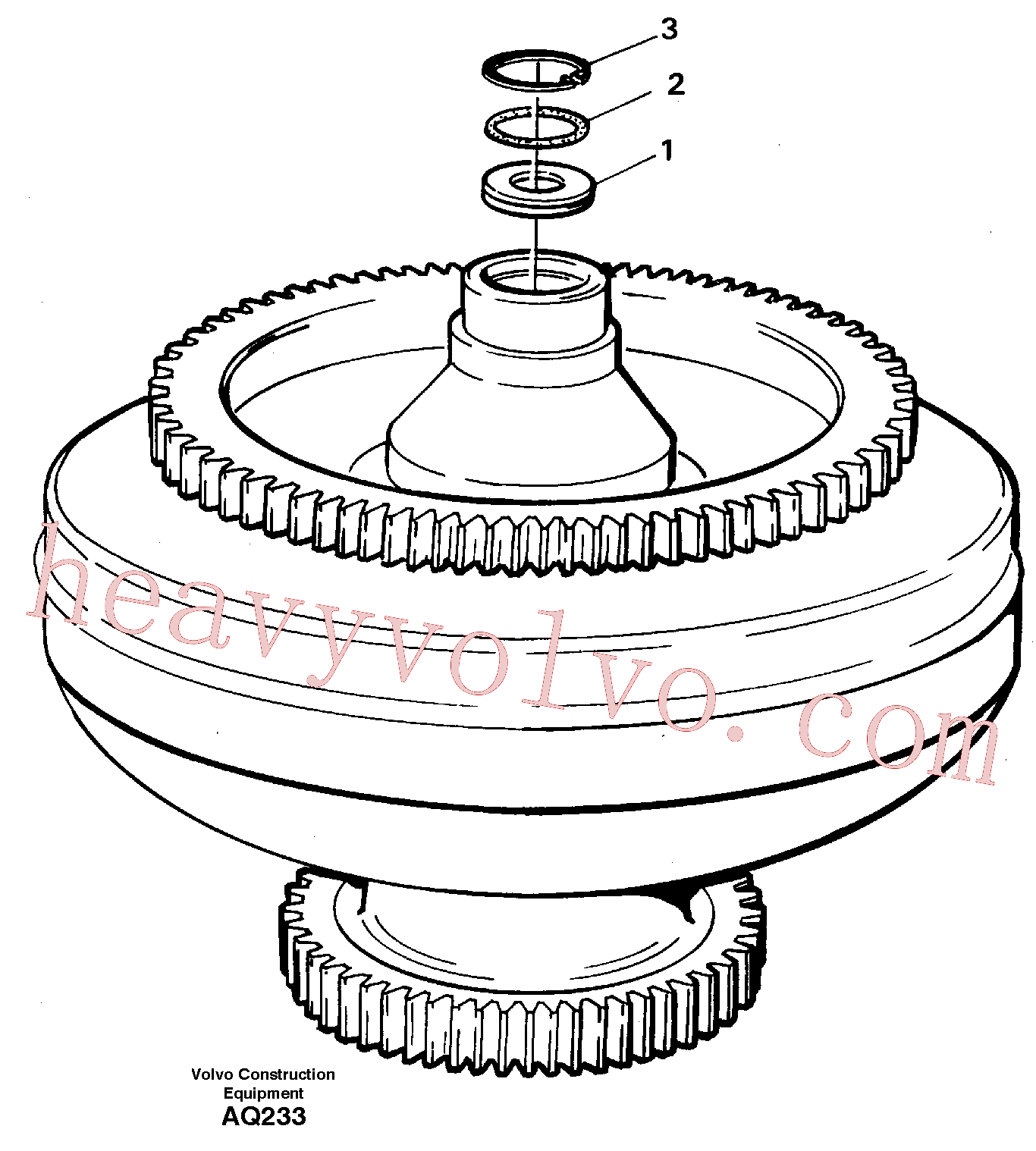 VOE11037848 for Volvo Torque converter(AQ233 assembly)