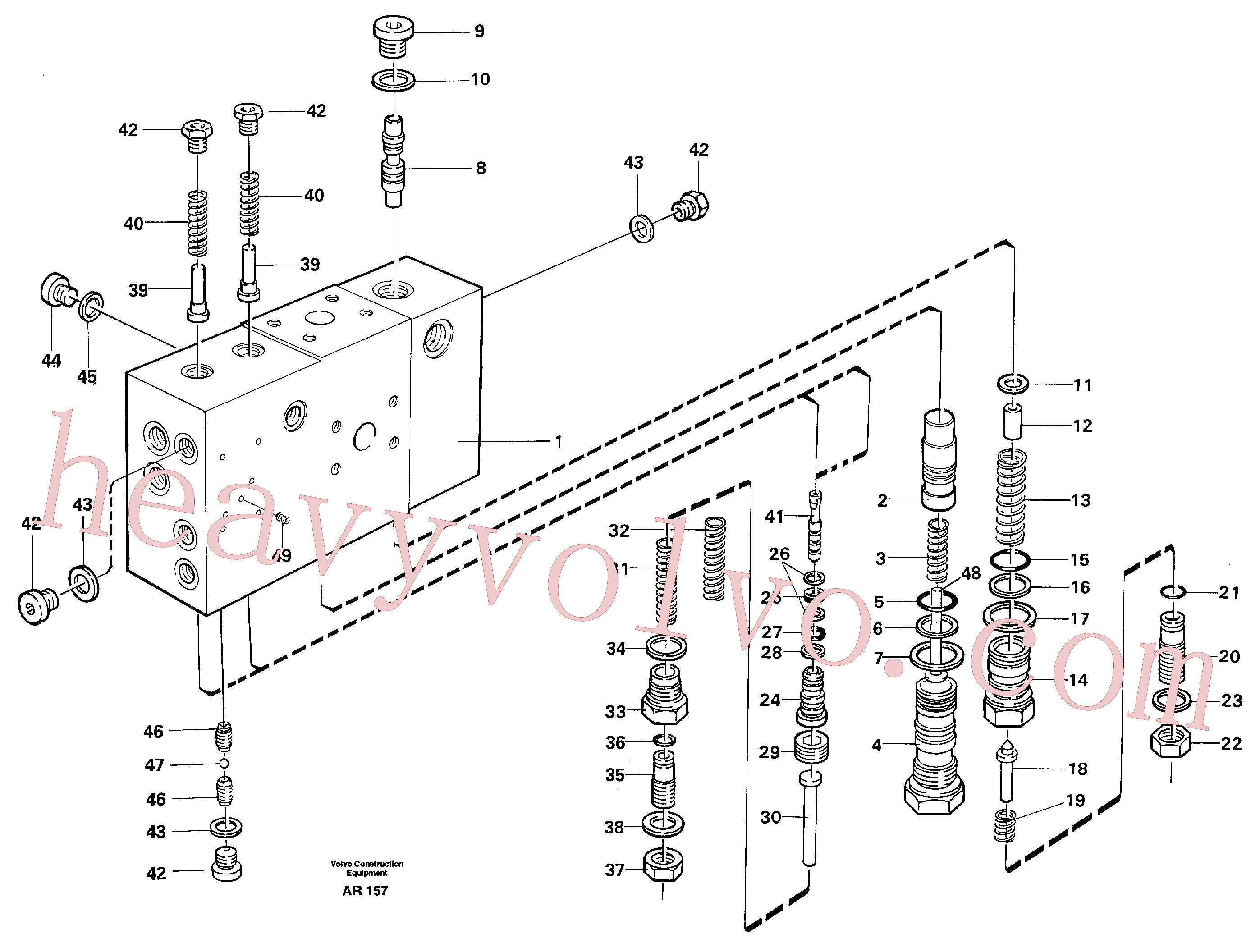 VOE960160 for Volvo Valve housing(AR157 assembly)