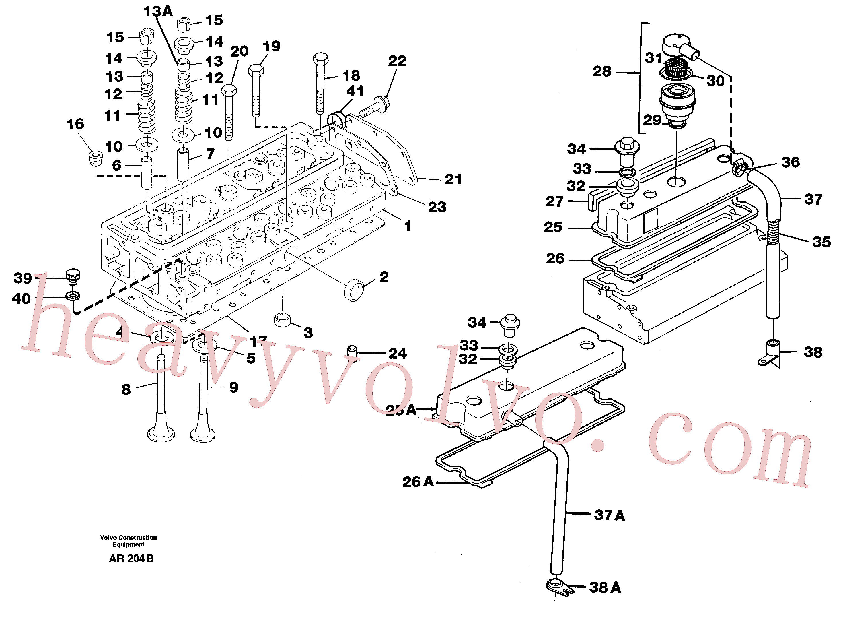 VOE957180 for Volvo Cylinder head(AR204B assembly)