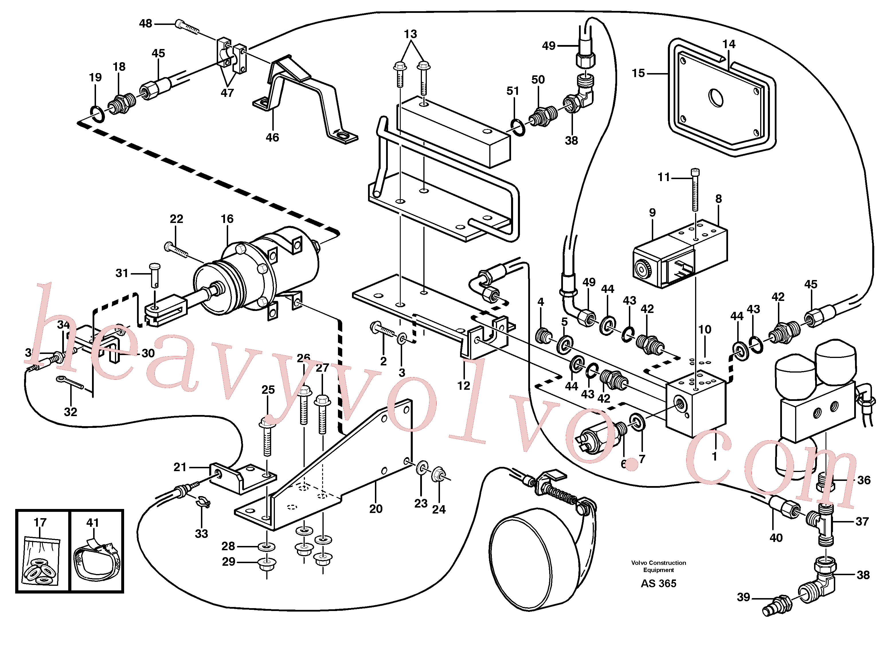 VOE11704105 for Volvo Parking brake, electro -hydraulic(AS365 assembly)