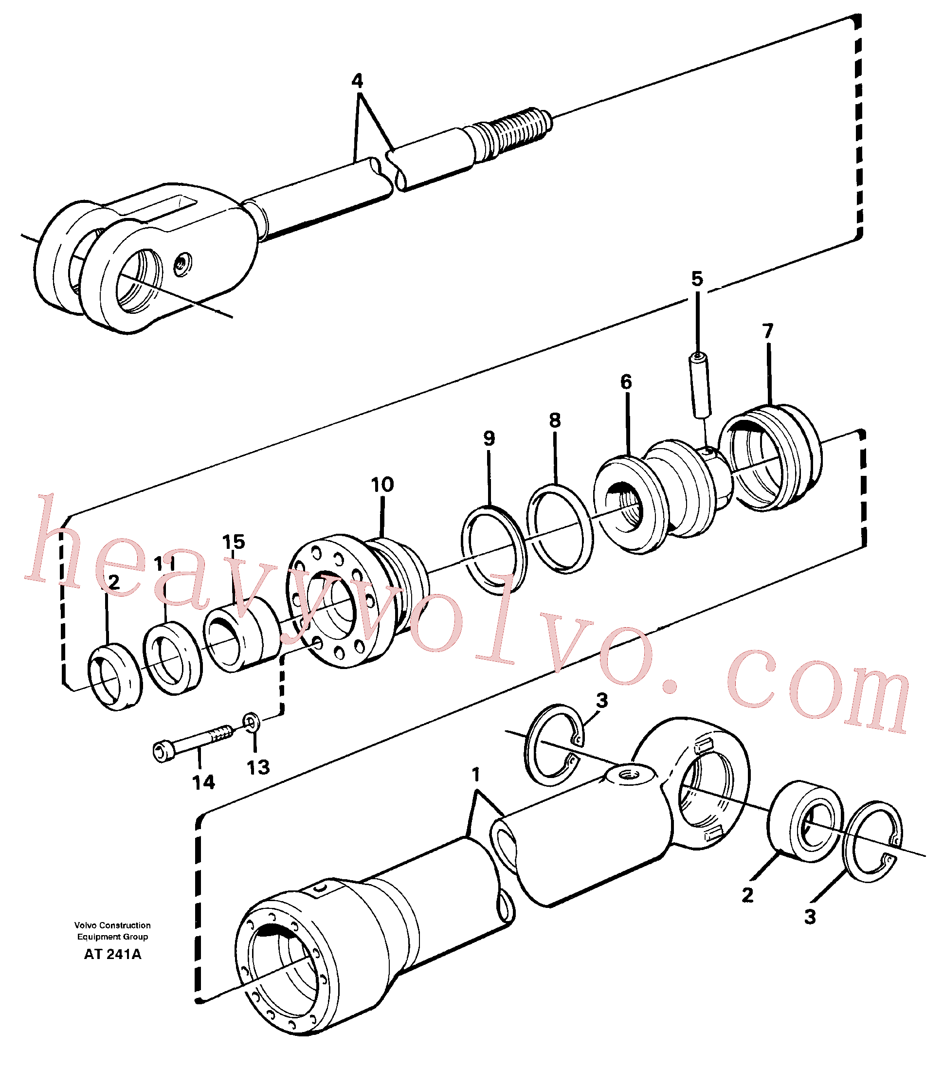 VOE914533 for Volvo Hydraulic cylinder(AT241A assembly)