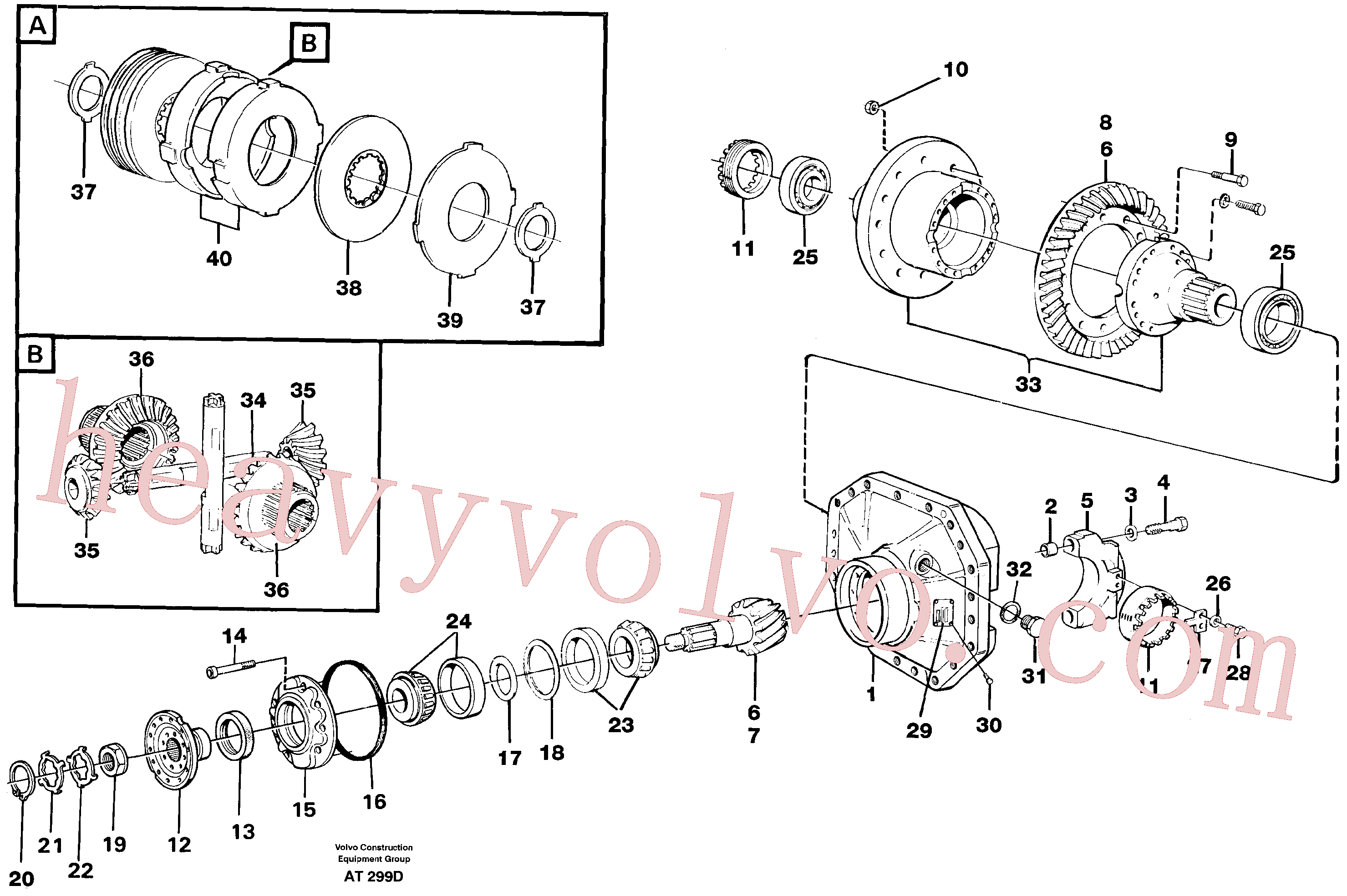 VOE4870246 for Volvo Final drive, rear.(AT299D assembly)