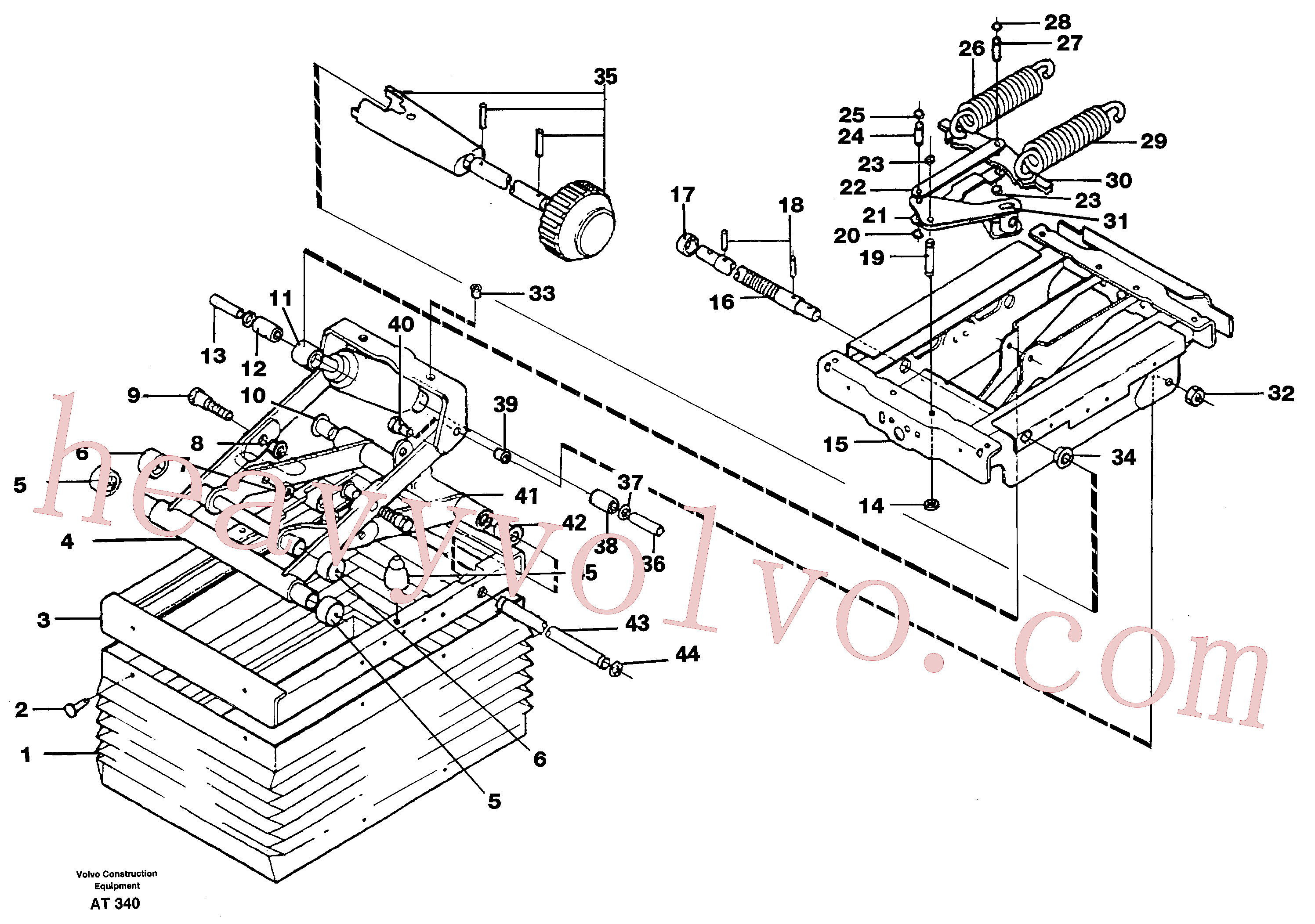 VOE13966237 for Volvo Operator seat Isri(AT340 assembly)