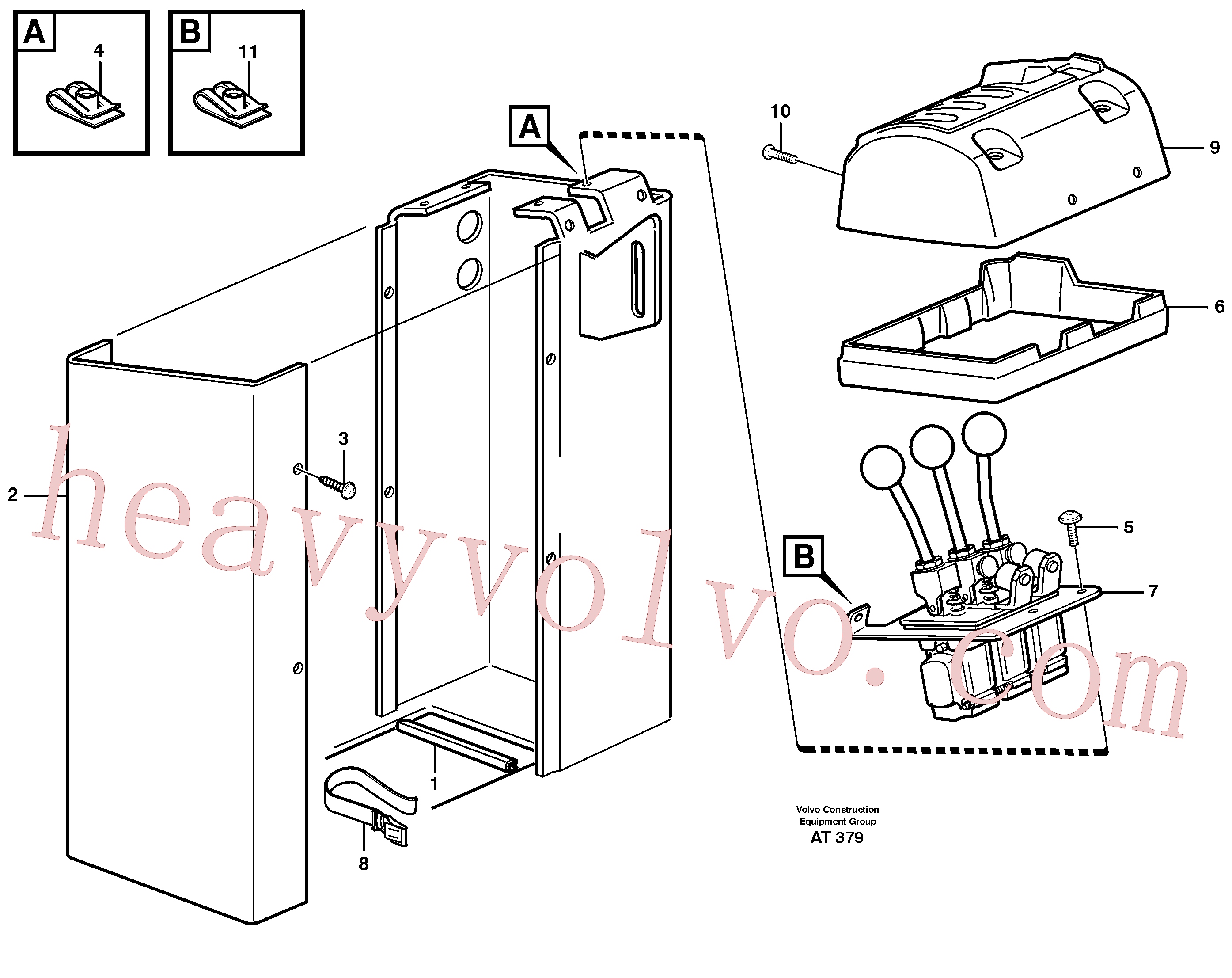 VOE13975980 for Volvo Servo valve with fitting parts(AT379 assembly)