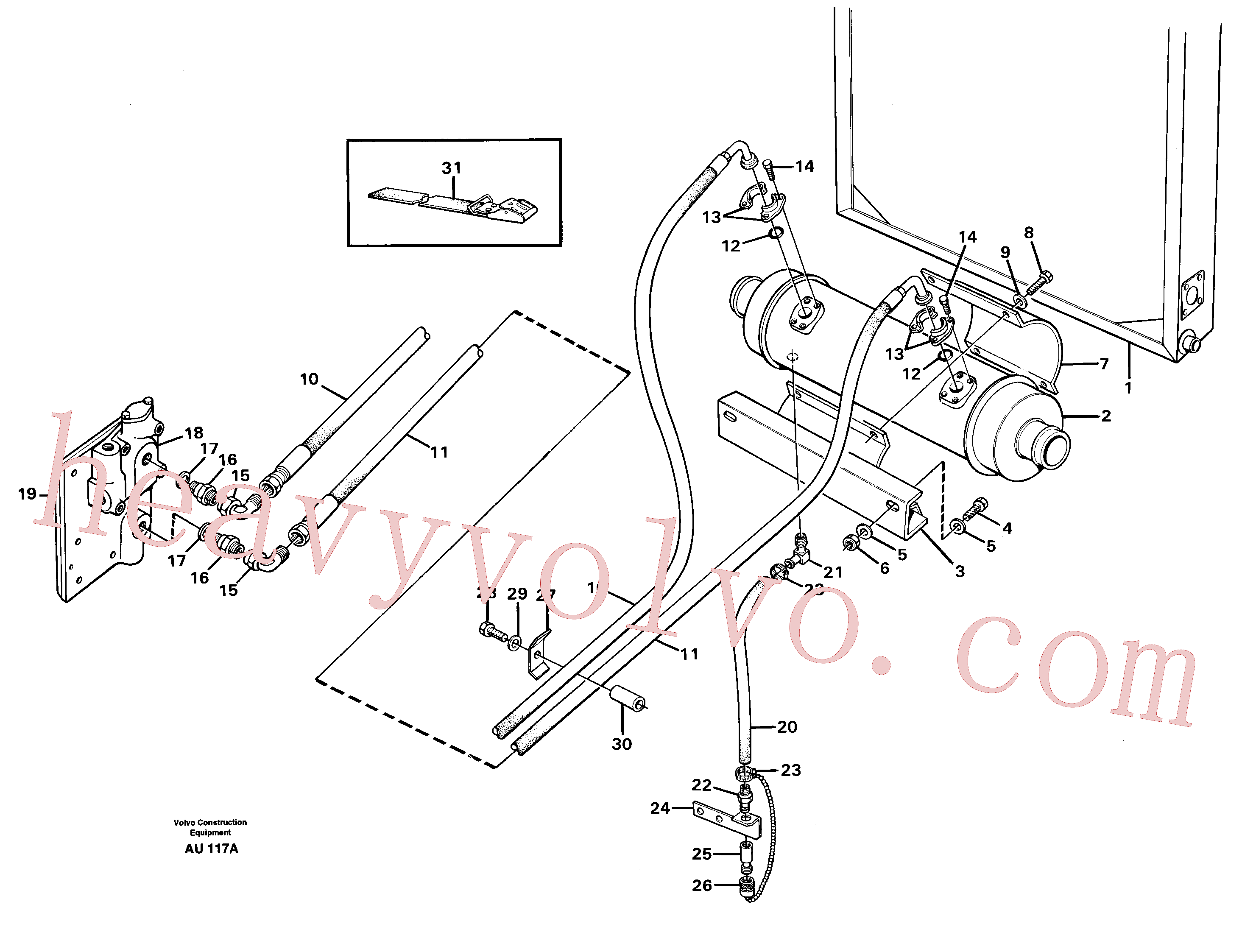 VOE6643762 for Volvo Oil cooler(AU117A assembly)