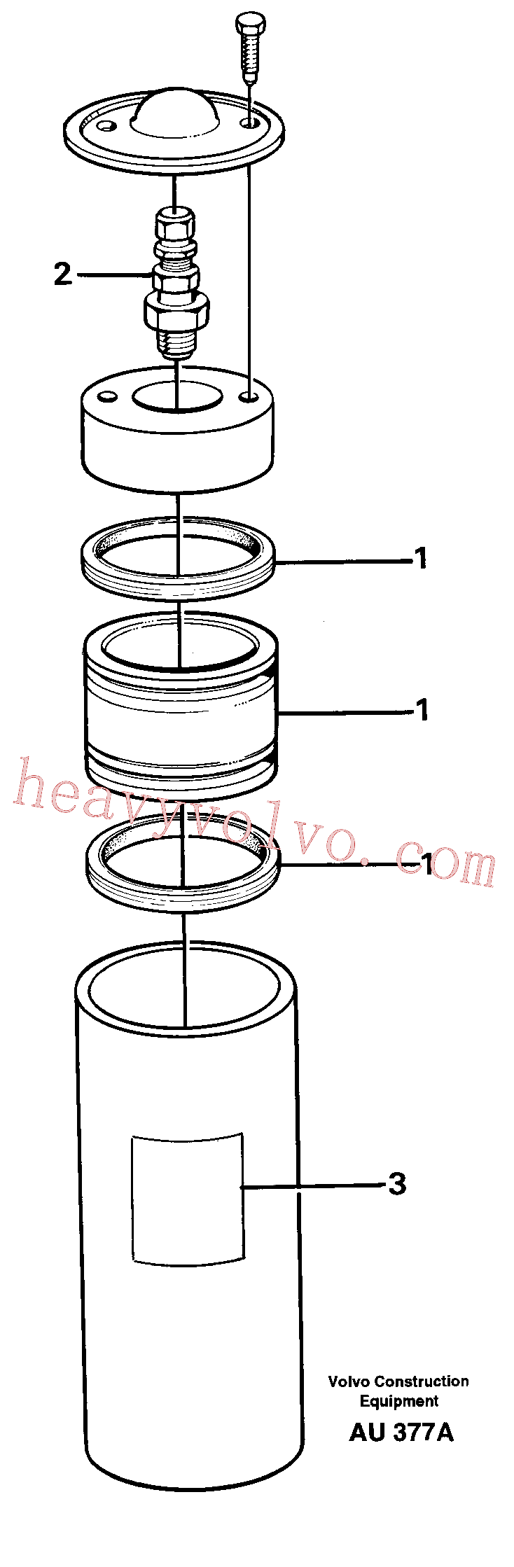 VOE15109194 for Volvo Accumulator, LH., Accumulator, RH.(AU377A assembly)